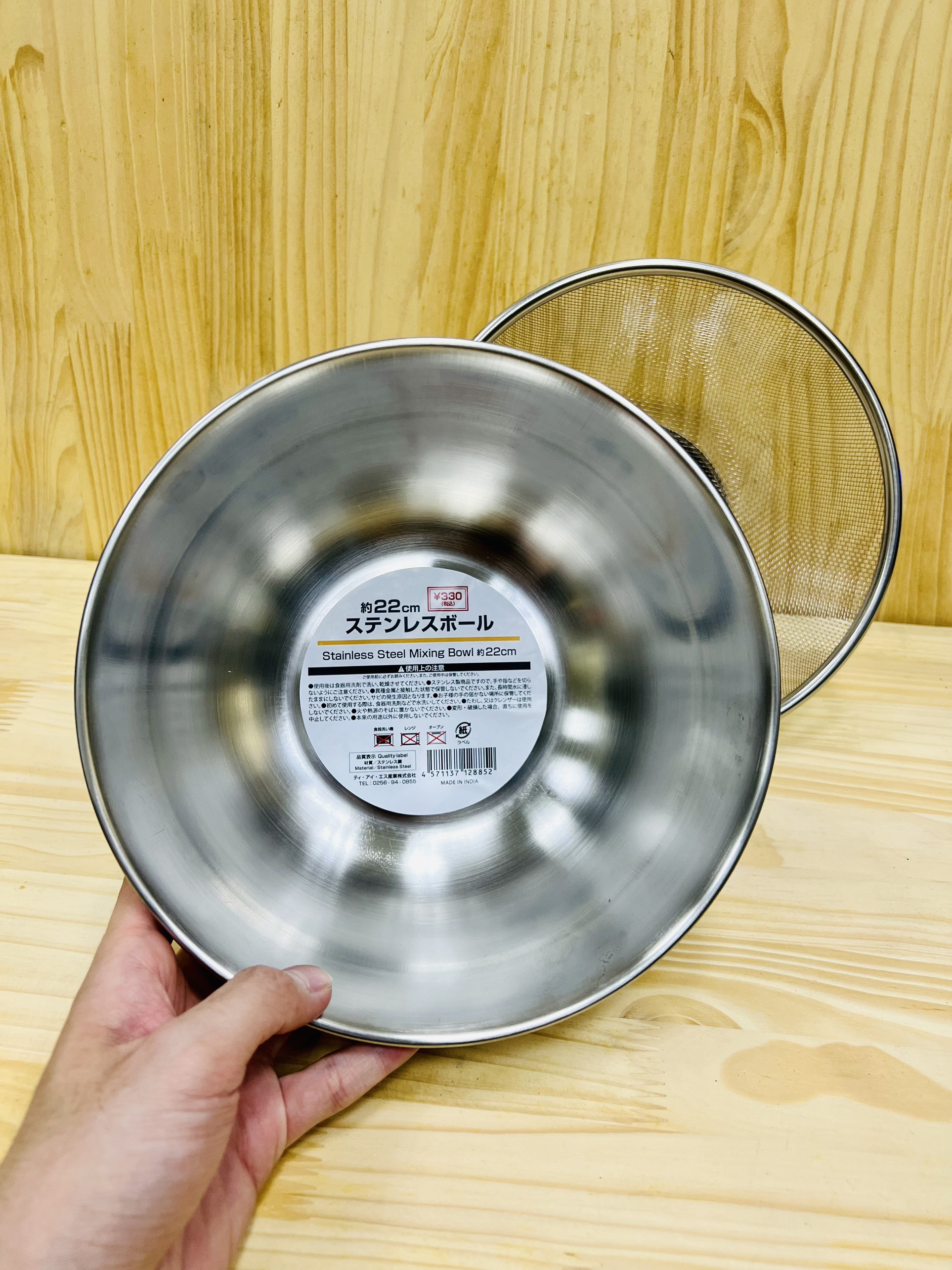 Tô trộn inox 22cm hàng chính hãng nội địa nhật