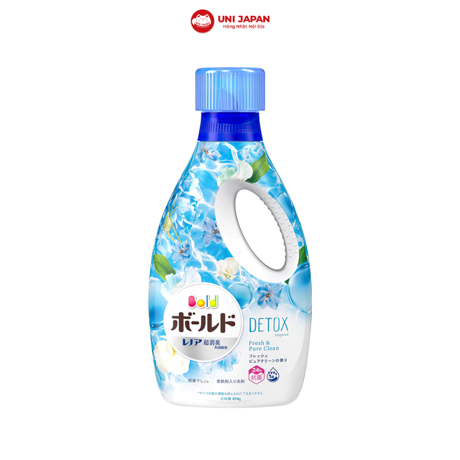 Nước giặt Bold Detox hương hoa xanh 850g