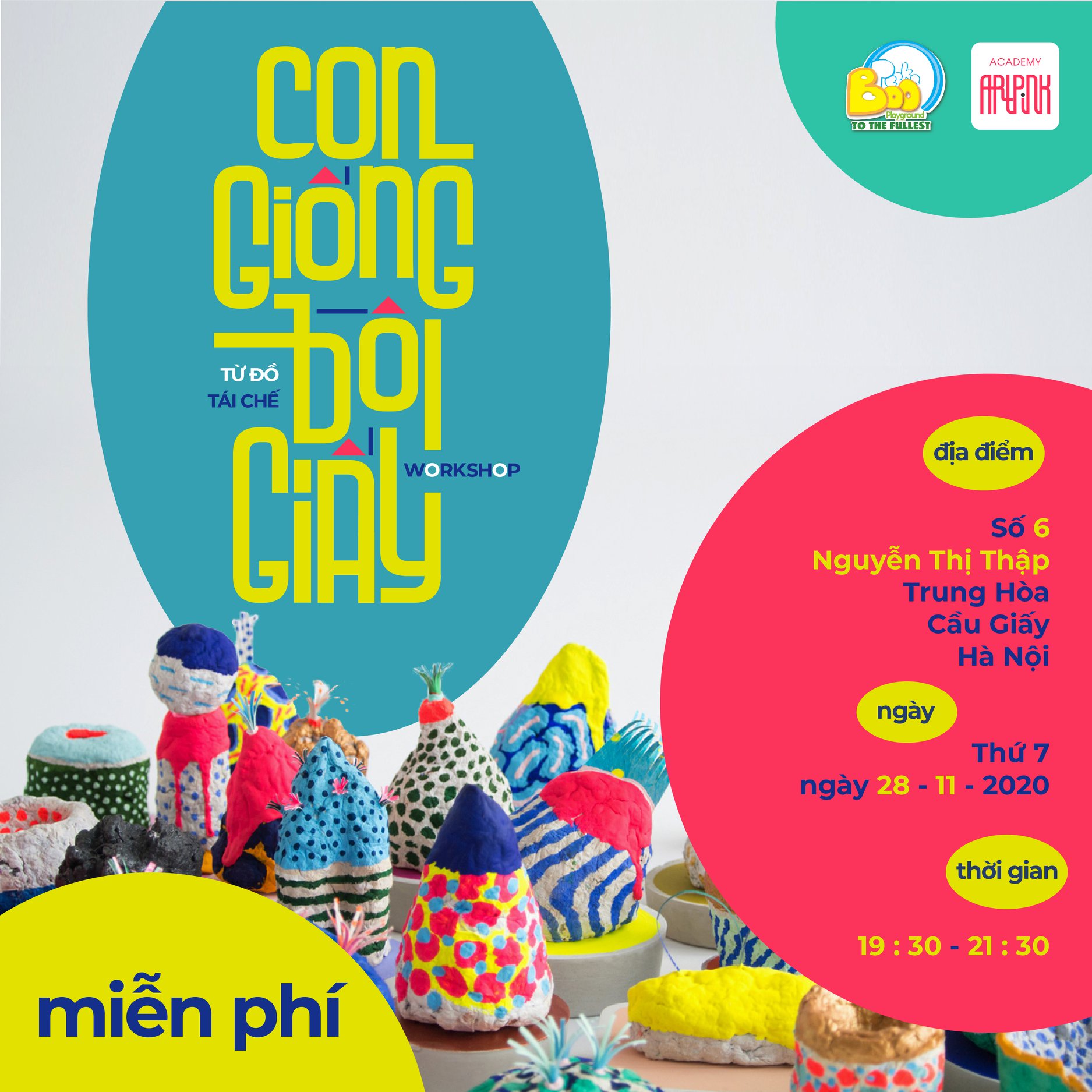 WORKSHOP ĐỒ CHƠI TRUYỀN THỐNG | LÀM CON GIỐNG BỒI GIẤY TỪ ĐỒ TÁI CHẾ
