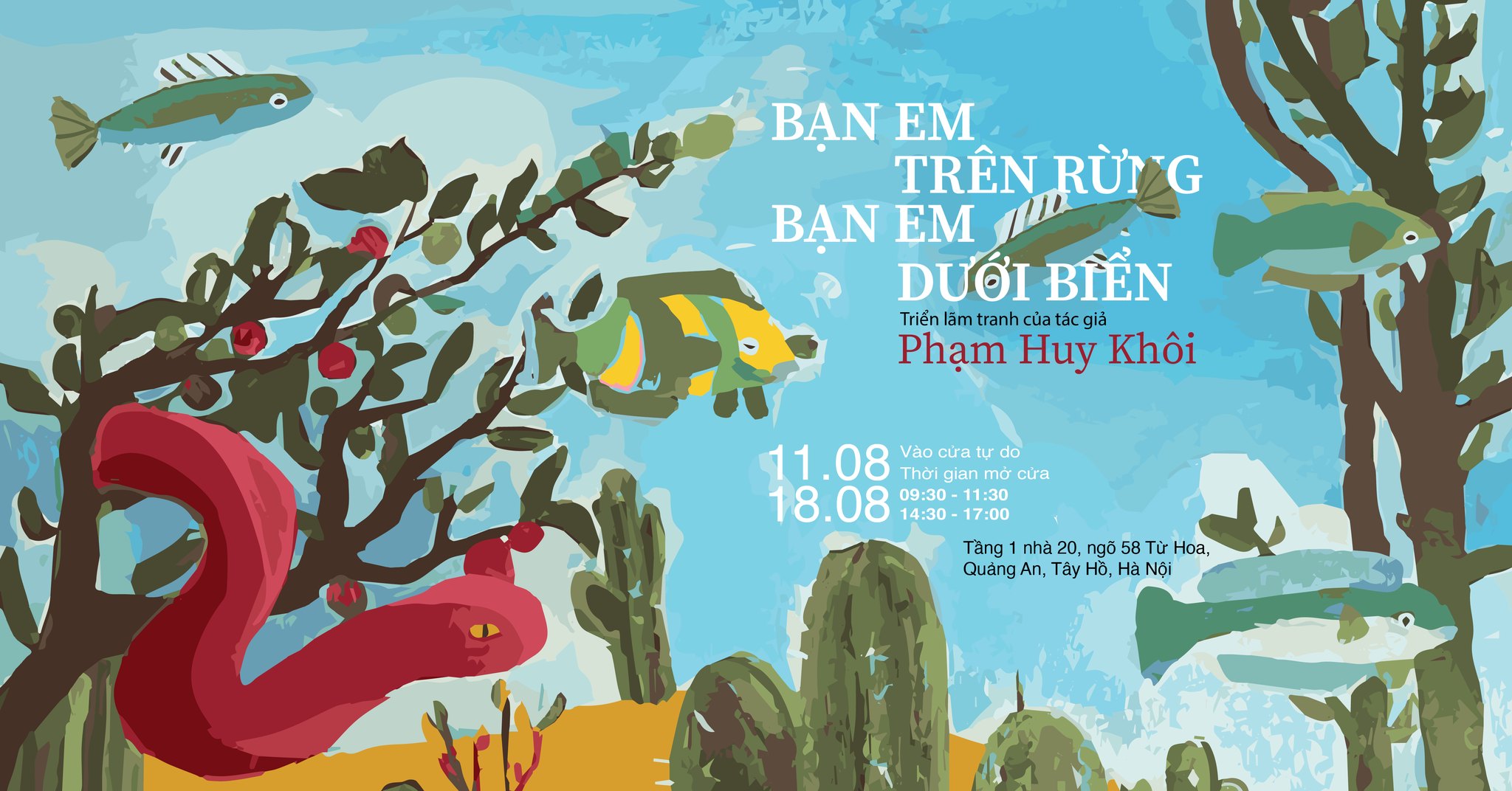 TRIỂN LÃM “BẠN EM TRÊN RỪNG - BẠN EM DƯỚI BIỂN” | PHẠM HUY KHÔI - 11 TUỔI | HỌC VIÊN SƠ CẤP