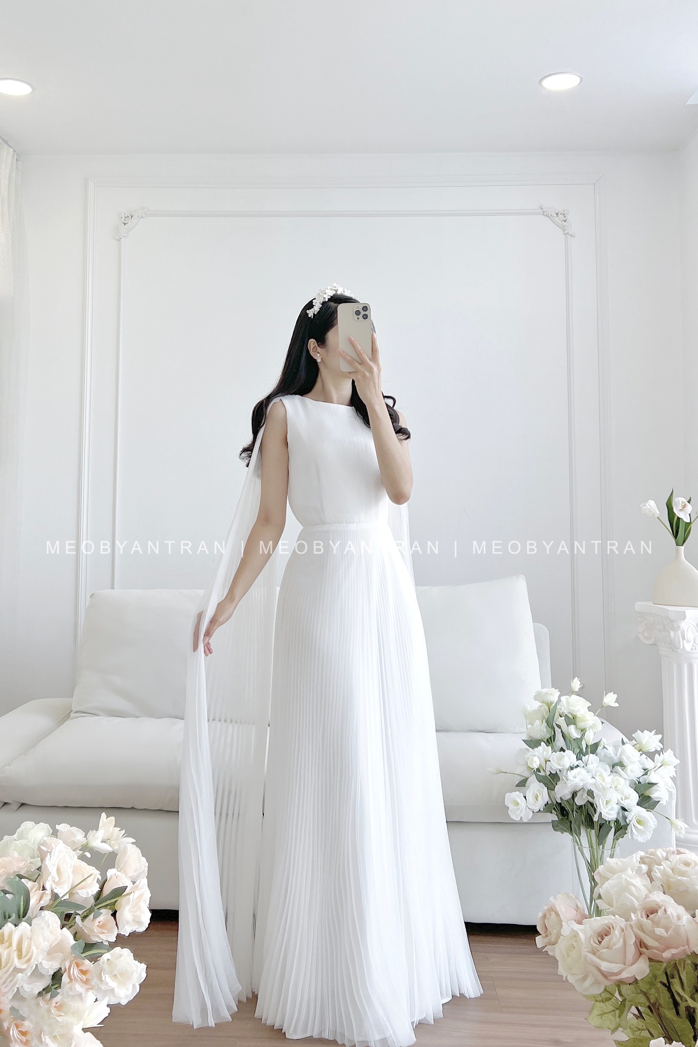 Tim lệch nhịp với những mẫu váy cưới đầm chất Pháp đẹp huyền ảo