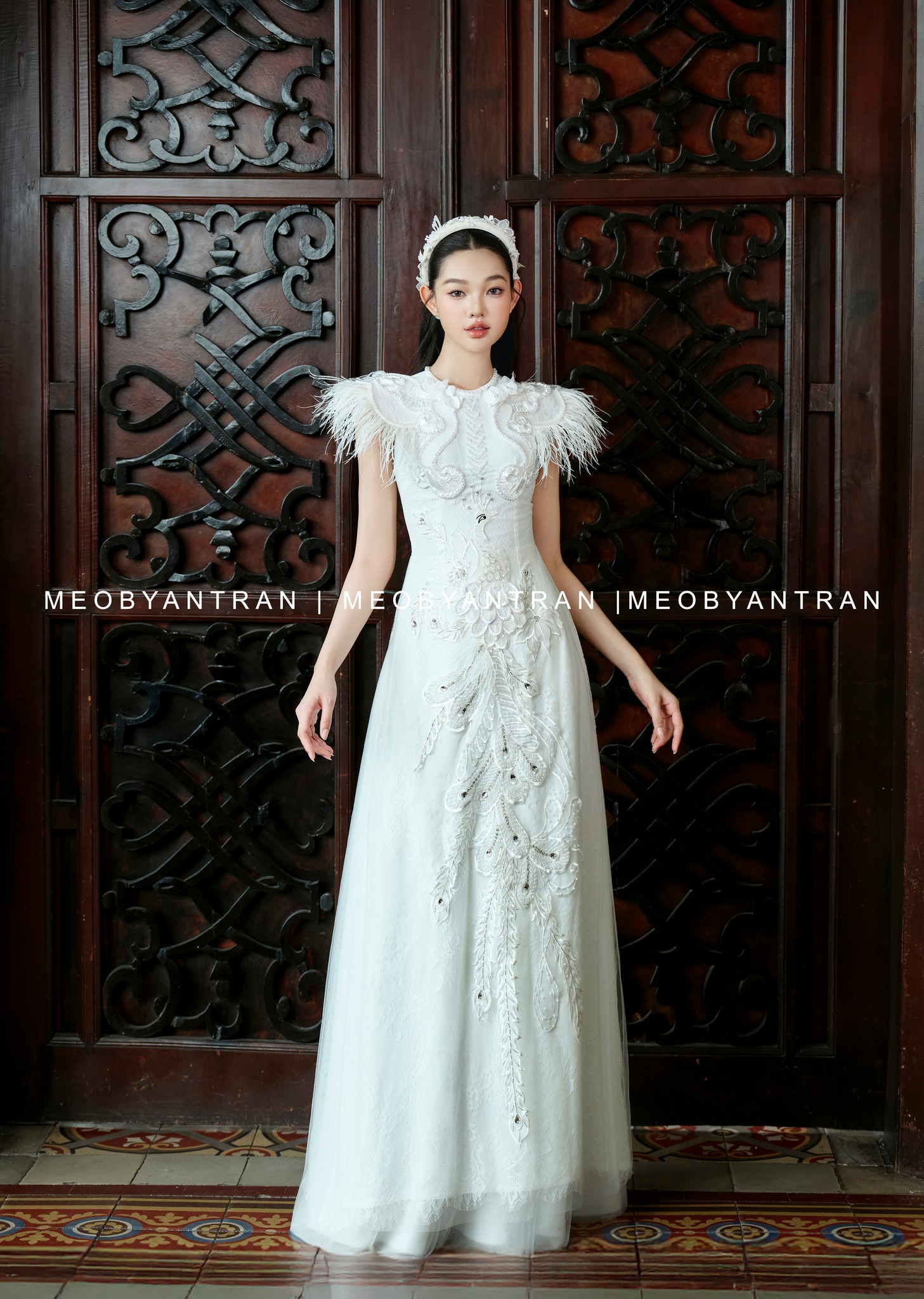 Áo dài cưới cách tân phong cách trẻ trung, hiện đại #AD16