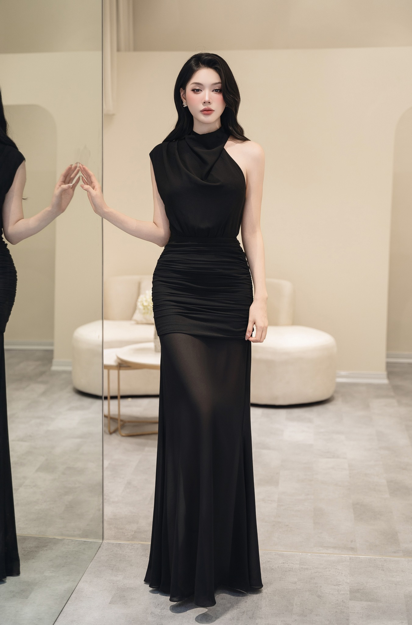 đầm dạ hội dự tiệc màu đen