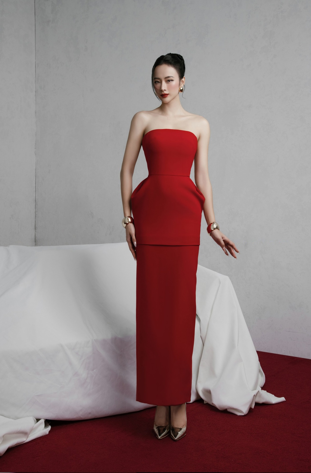 Địa chỉ mua váy đỏ dự tiệc tại Bắc Giang đẹp lịm tim – Topvay Fashion
