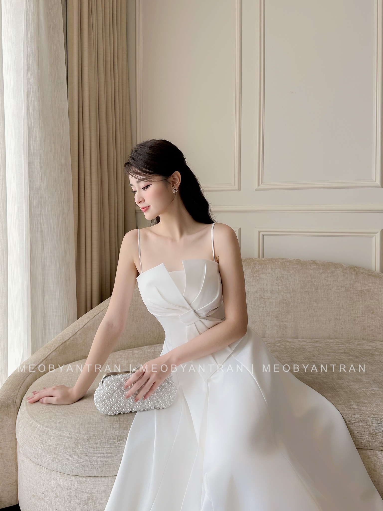 ẢNH THẬT) Đầm dự tiệc- váy thiết kế đẹp màu trắng đi tiệc, đi cưới, chụp kỉ  yếu hàng l1 | Shopee Việt Nam