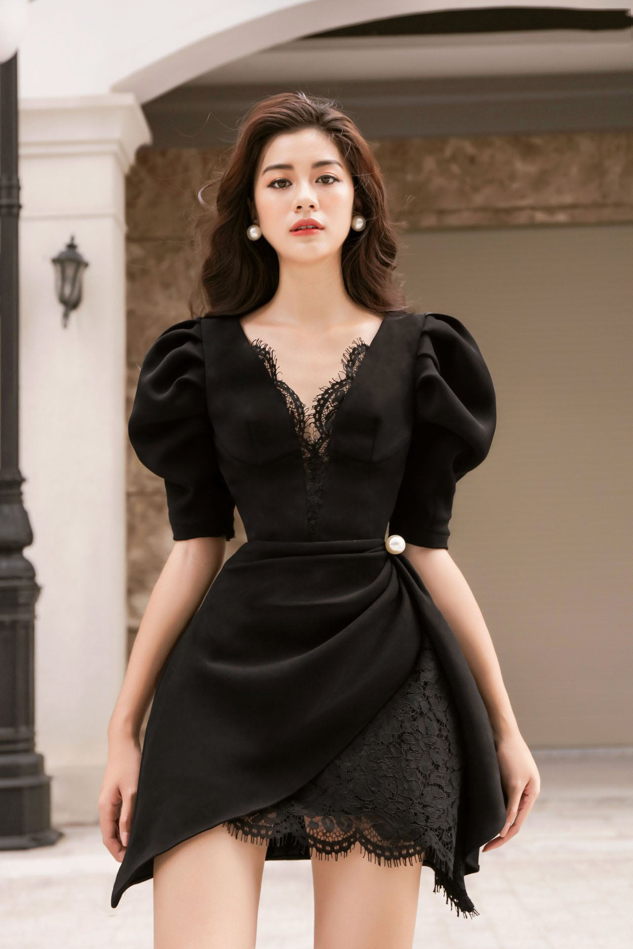 Đầm ren tiểu thư dự tiệc trễ vai bèo tung xòe, cực xinh form chuẩn tôn dáng  – Blingdress - Trang web uy tín cung cấp mã giảm giá & giới thiệu