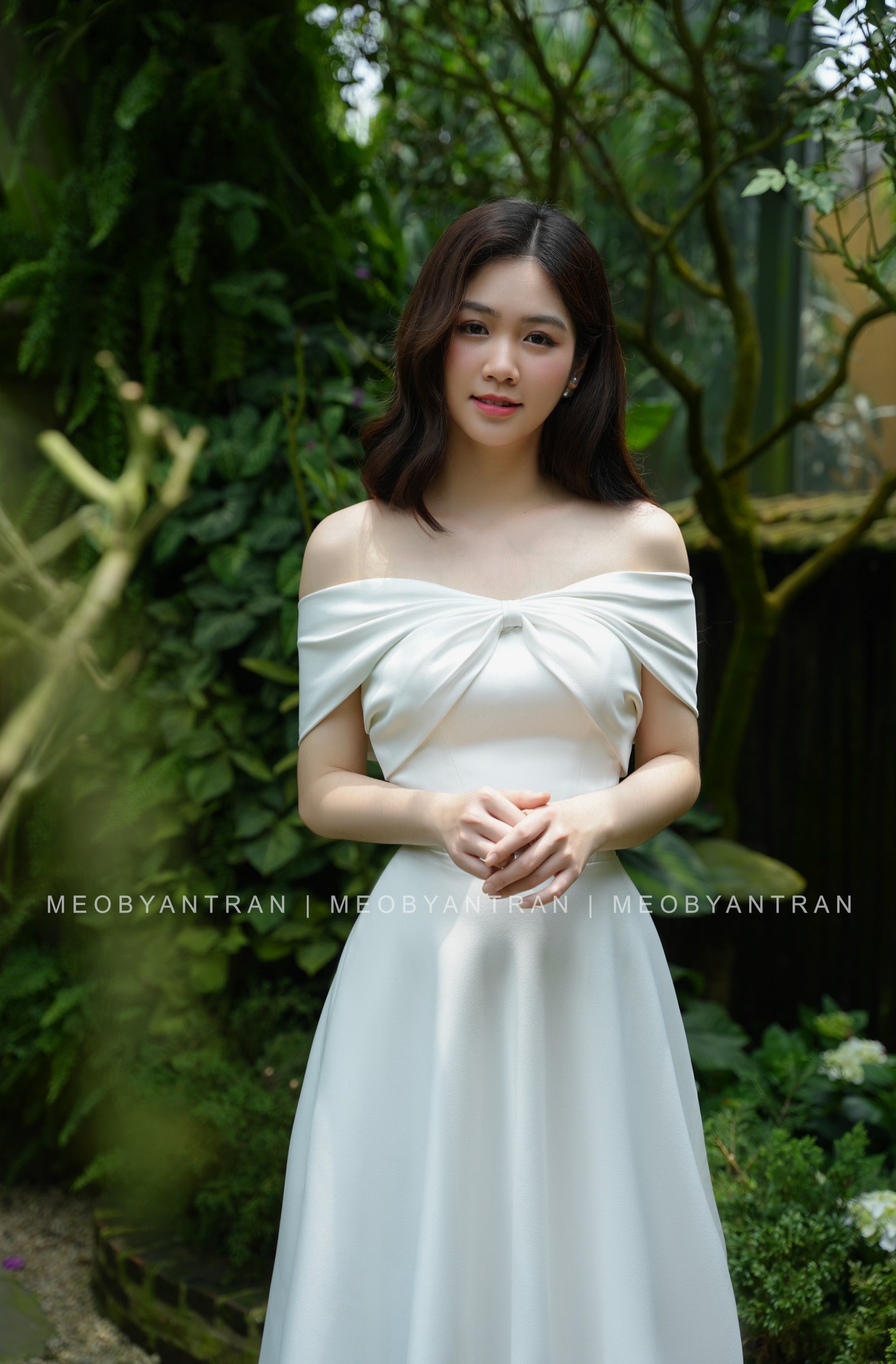 Đầm váy dạ hội, cô dâu đi bàn tay phồng, cổ kết hoa, thắt dây eo dễ thương  | Shopee Việt Nam