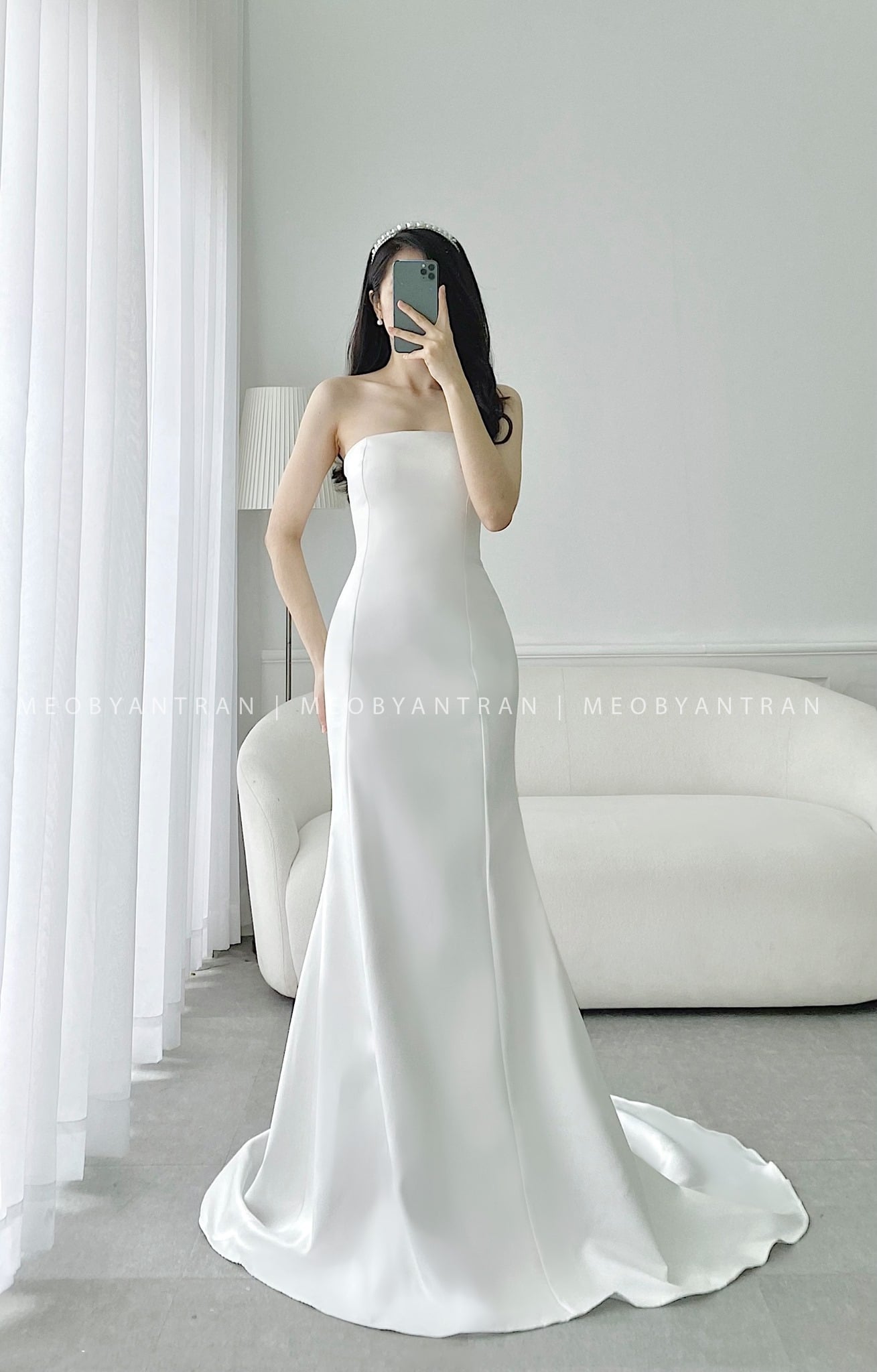 Váy đen ngắn cúp ngực đính nơ trắng LANE CÌ – Hizu Dress Up