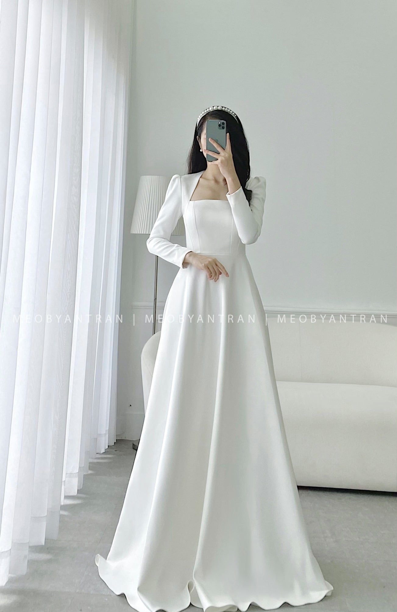 Váy cưới dài tay cao cấp - FELY WEEDING