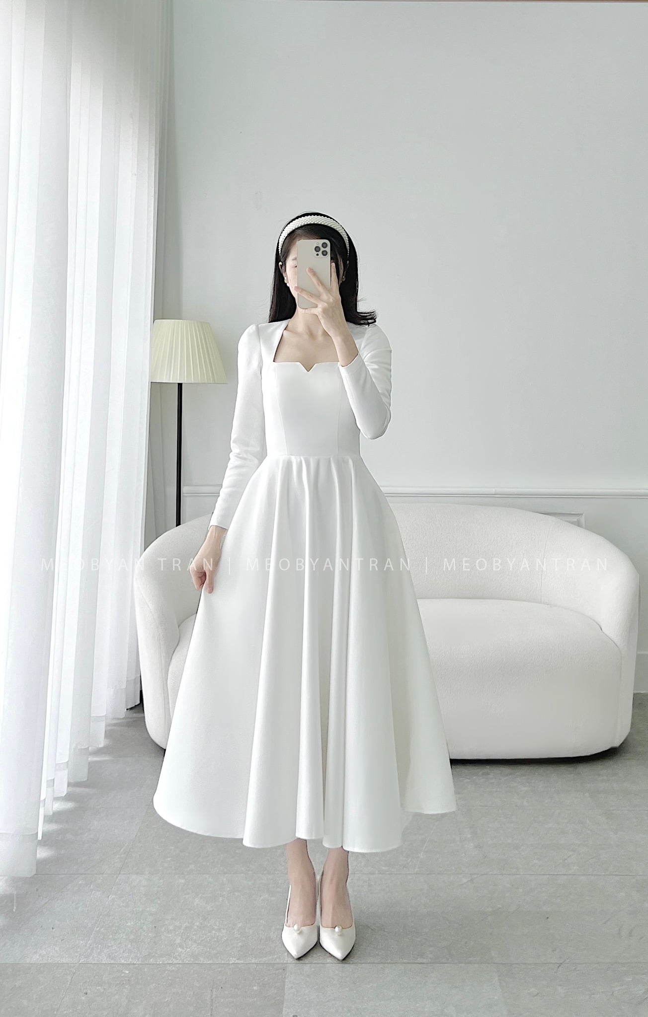 Váy cưới phi bóng kết hạt pha lê sáng - VC16 - NiNiStore 2024