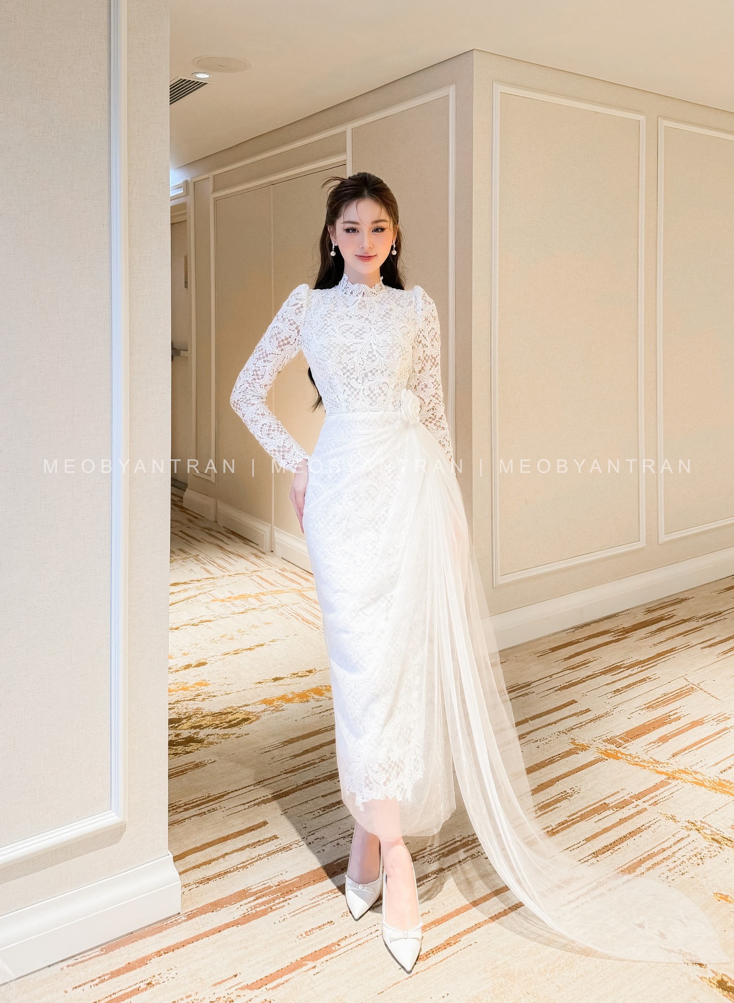 Váy cưới ren đơn giản ANNA - OAH095 - OANH Design