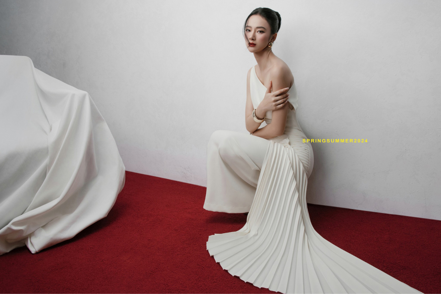 21/V065/01/VÁY NHUNG XÒE A, TL, MẬN Zen Fashion