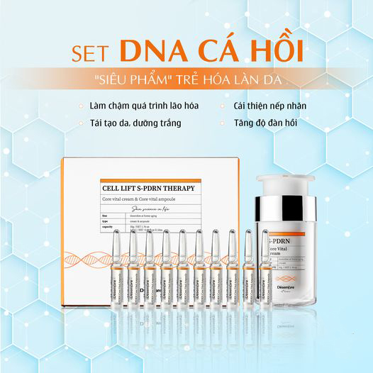 Bộ Phục Hồi Và Trẻ Hóa DNA Cá Hồi Désembre Cell Lift S-PDRN Therapy