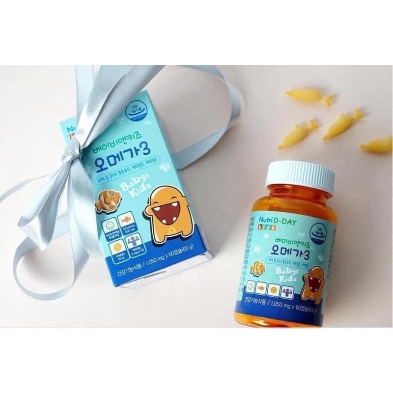 Omega 3 Baby&Kids Nutri D-Day 60 viên – Viên uống bổ não cho trẻ