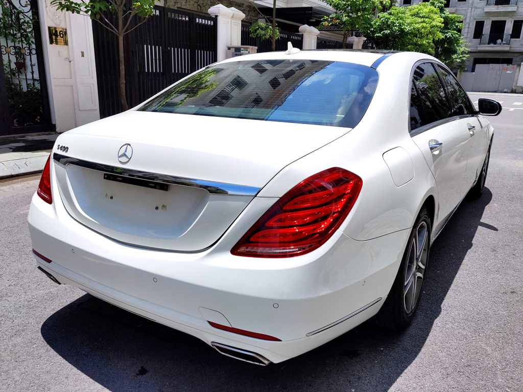 Mercedes S400 2015 Trắng Nâu