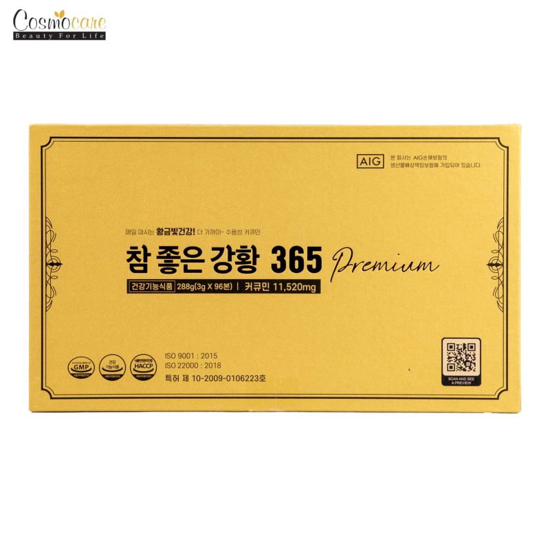 Tinh nghệ Nano 365 Curcumin Gold Hàn Quốc 96 tép