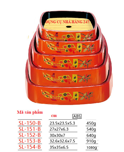 Khay sushi, sashimi SL-150-B/ SL-151-B/SL-152-B/ SL-153-B/ SL-154-B