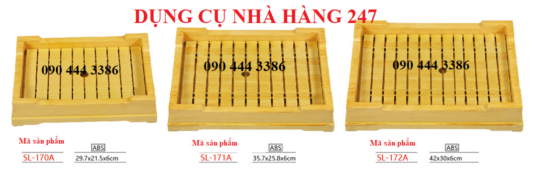 Khay sushi, sashimi giả gỗ SL-170A/ SL-171A/ SL-172A