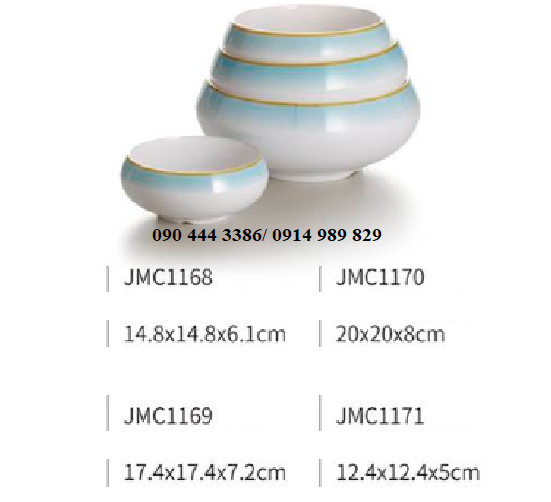 Bát súp, tô nhỡ, tô JMC1171/ JMC1168/ JMC1169/ JMC1170