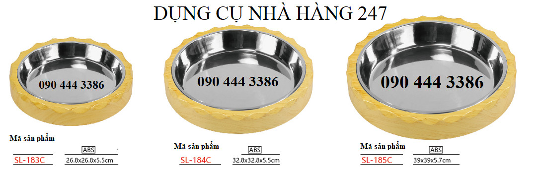 Khay sushi, sashimi giả gỗ SL-183C/ SL-184C/ SL-185C