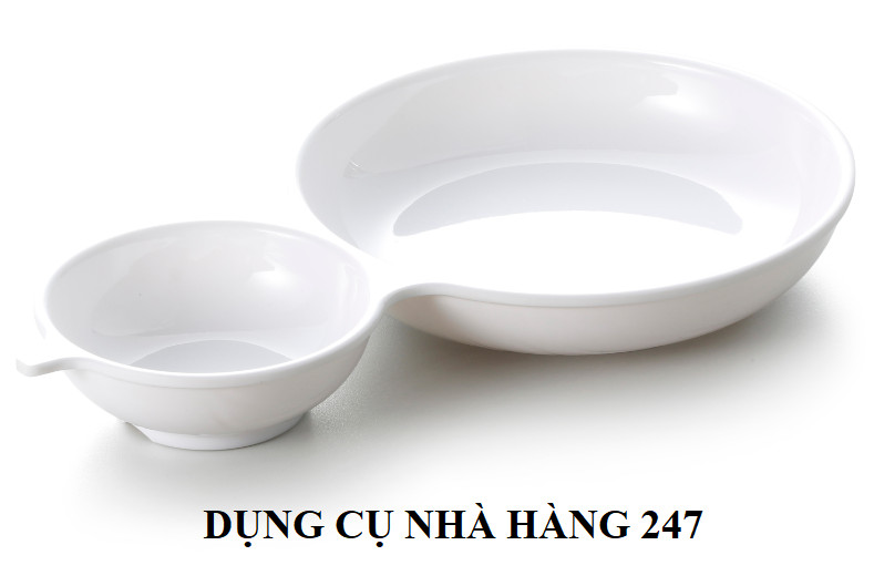 Đĩa bầu sứ melamine cao cấp JM183013