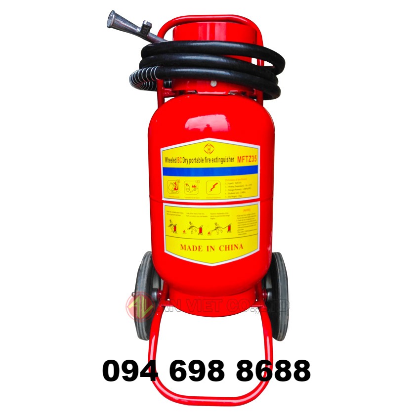 Bình chữa cháy xe đẩy bột khí ABC 35kg - MFTZL35 tại Hai Bà Trưng