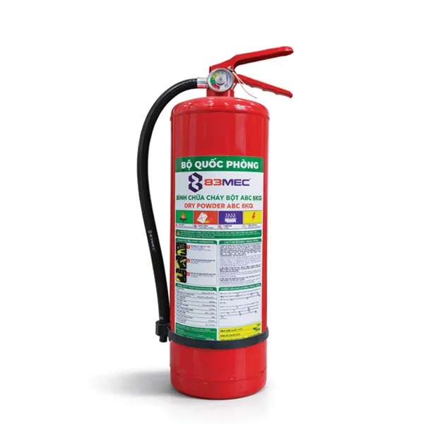 Bình chữa cháy bột ABC 6kg BQP 83MEC (Bộ Quốc Phòng)