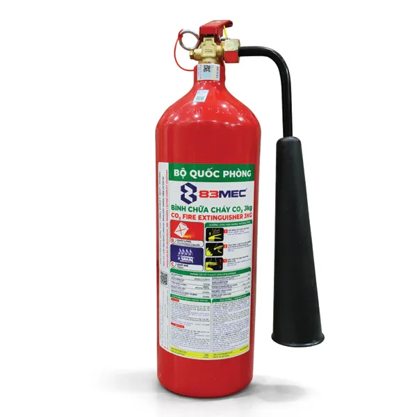 Bình chữa cháy khí CO2 3kg MT3 BQP 83MEC (Bộ Quốc Phòng)