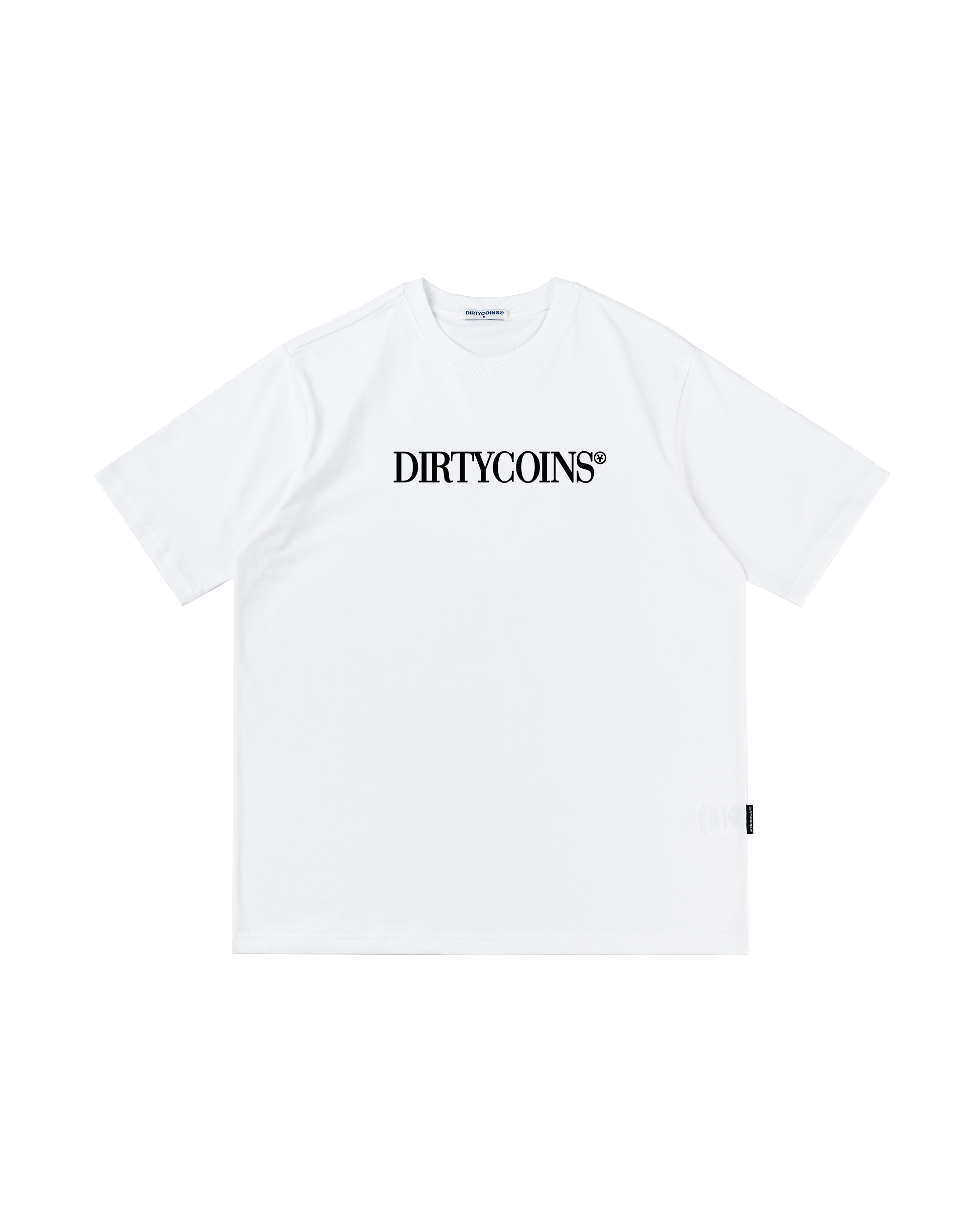 DirtyCoins Serif T-Shirt - White