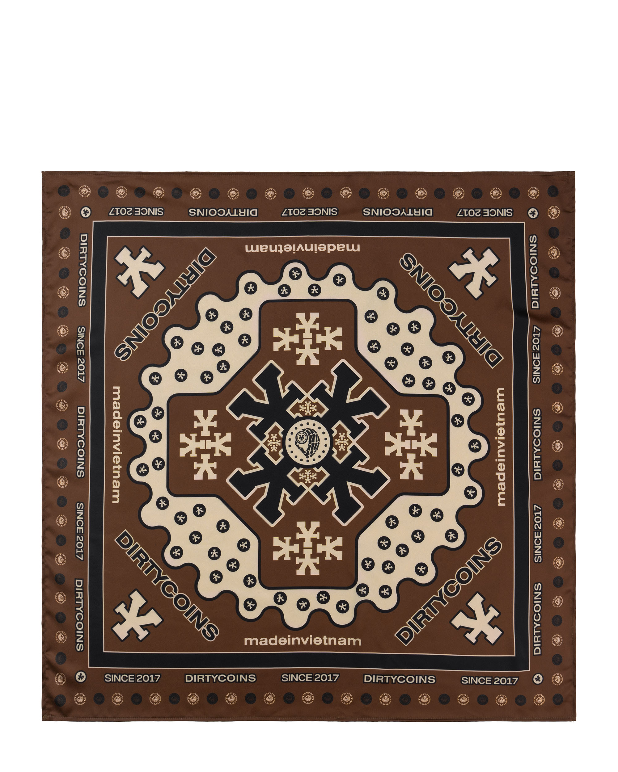 Bandana Signature Y Pattern - Brown