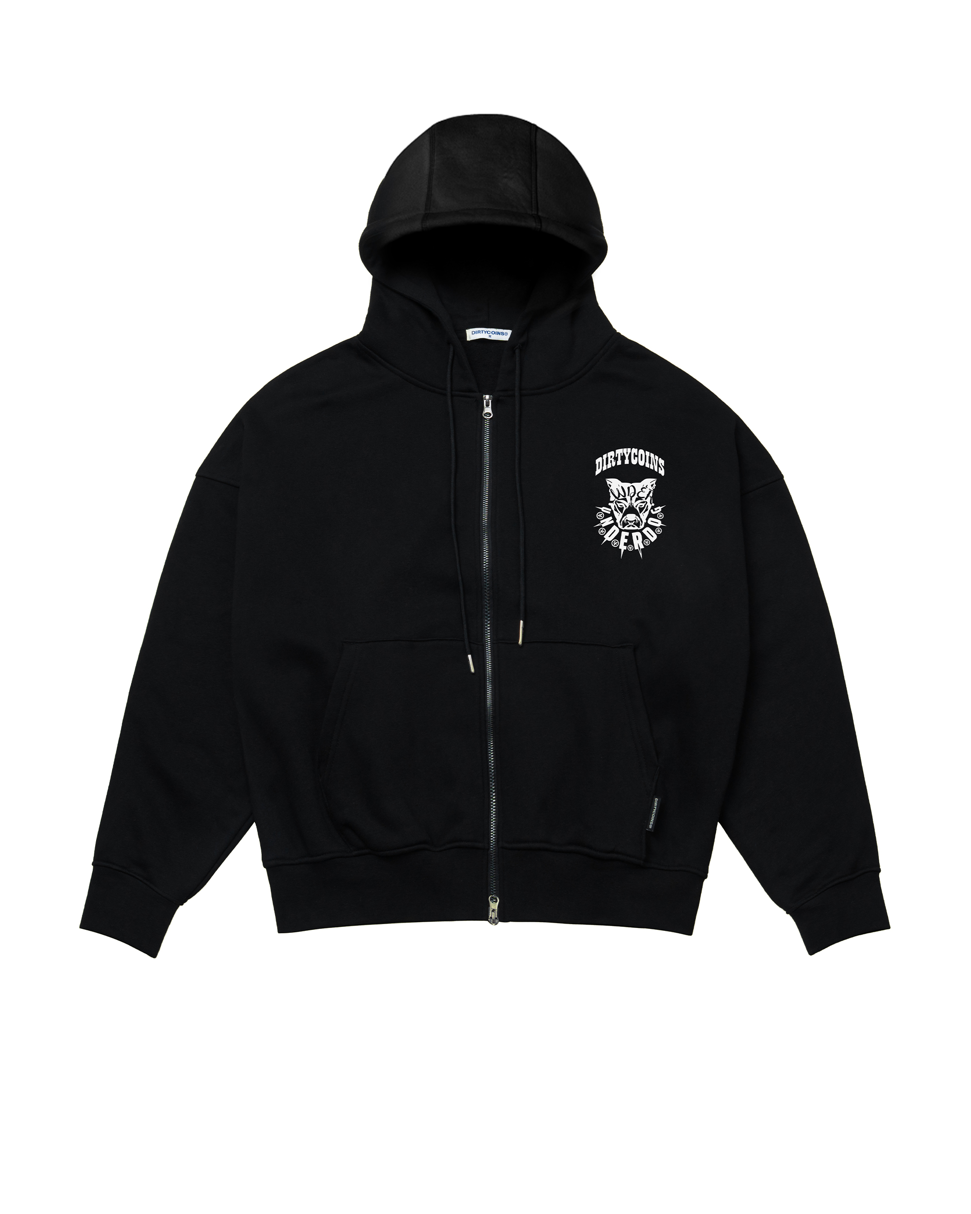 DirtyCoins Underdogs Zipped Hoodie Black