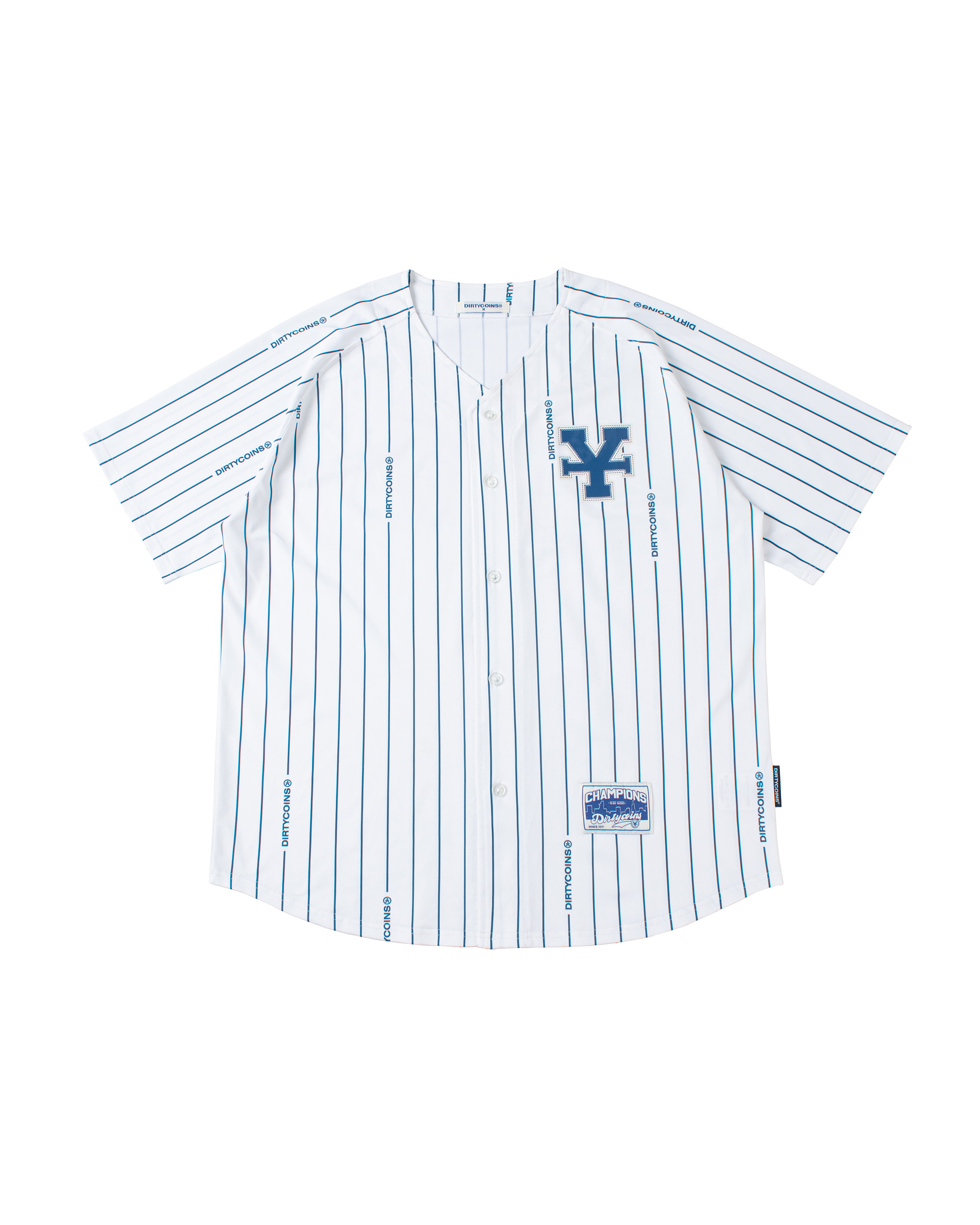 DC x BR Striped Jersey Shirt - White