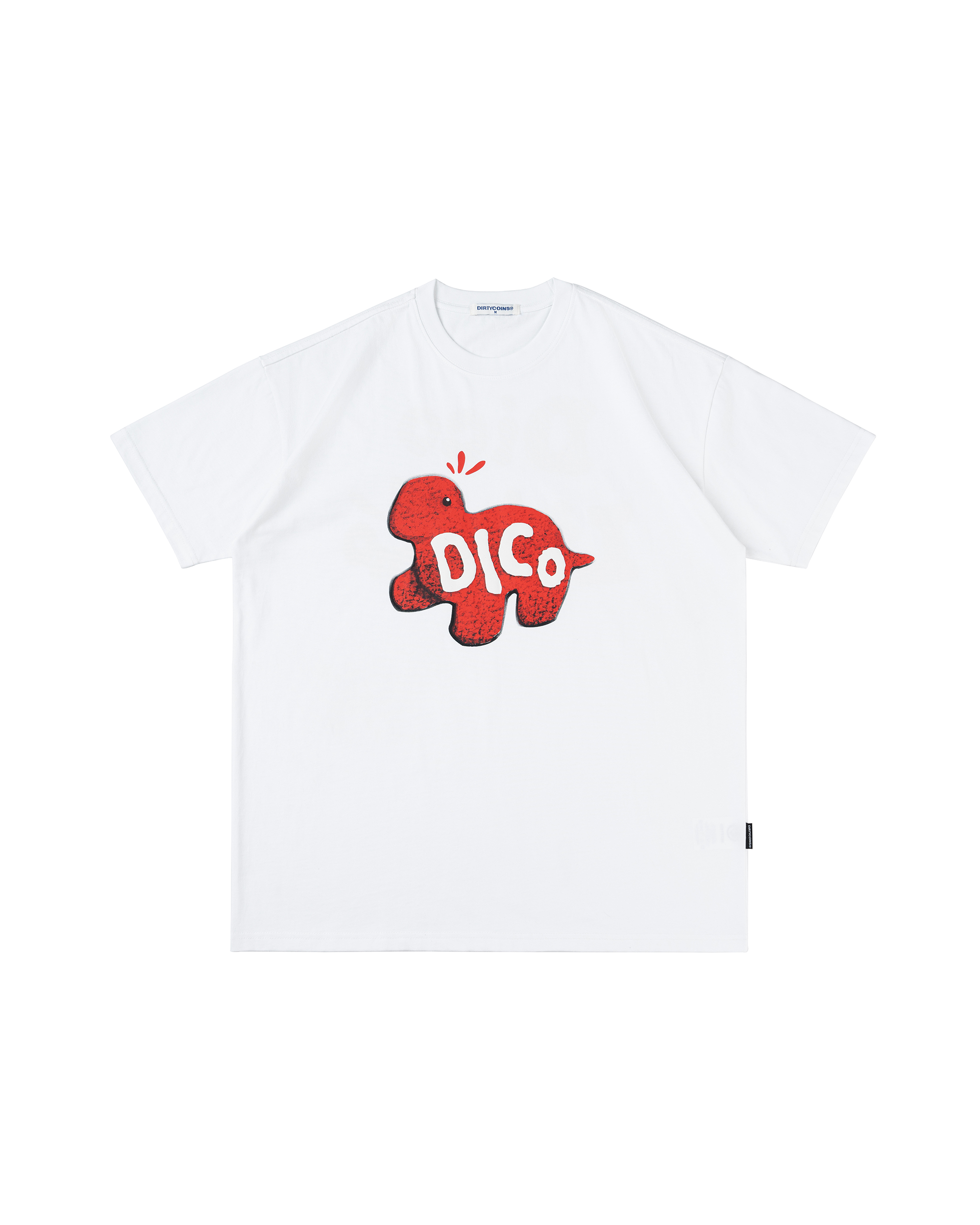 Dico Lil Dino Red T-shirt - White