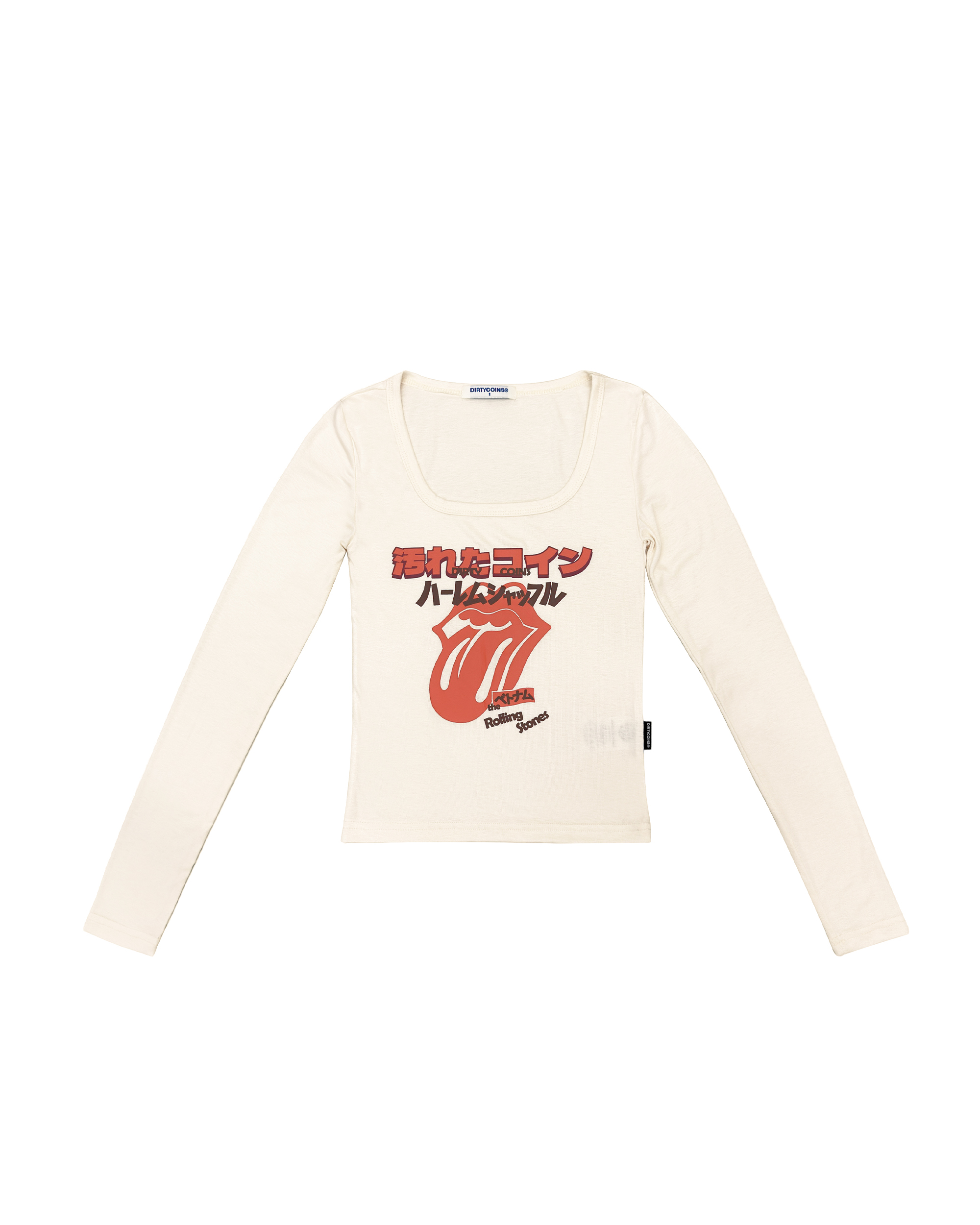 DCxRS JP Inspired Fit LS Baby Tee Tan