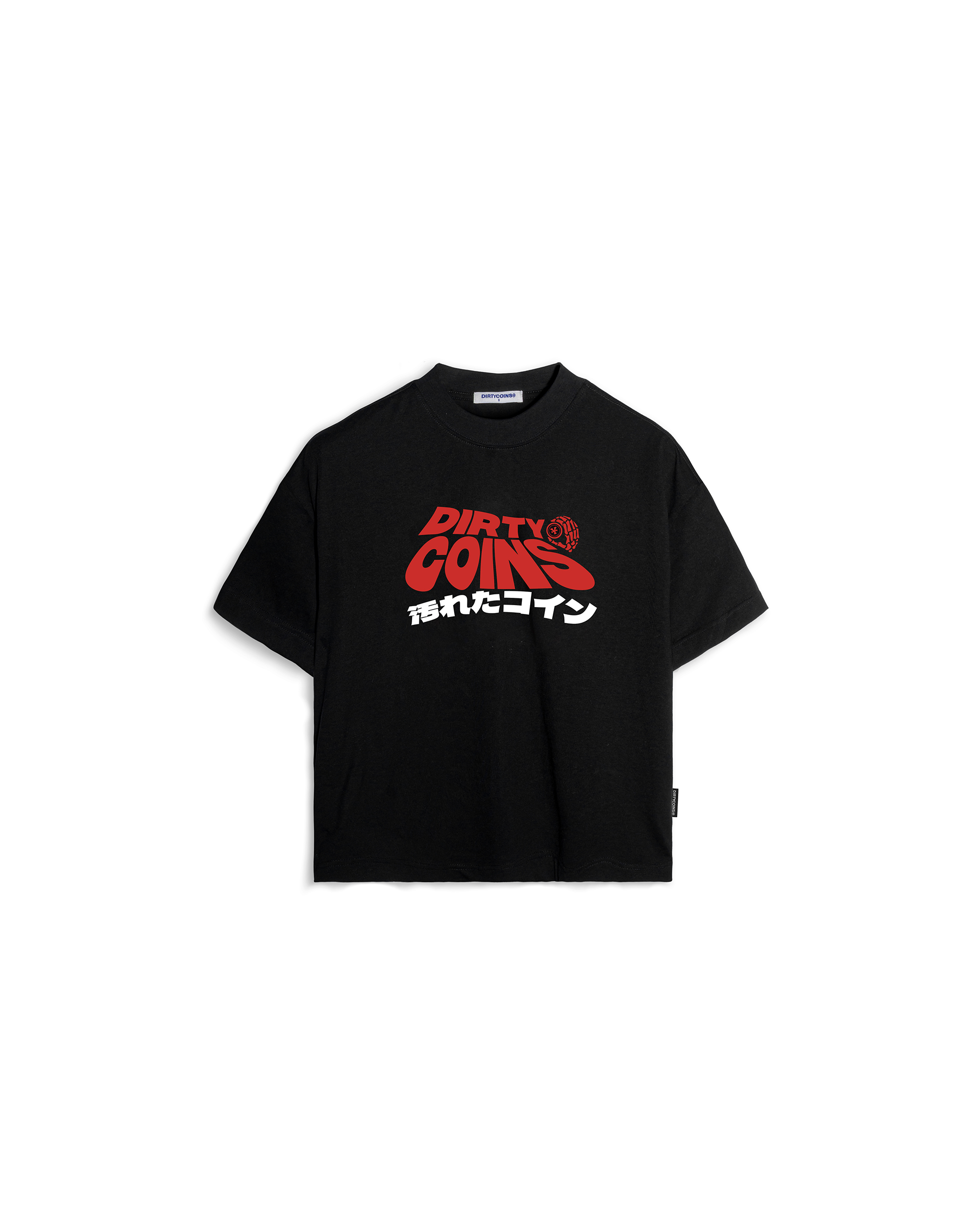 Relaxed Boxy DC Wavy Logo Black