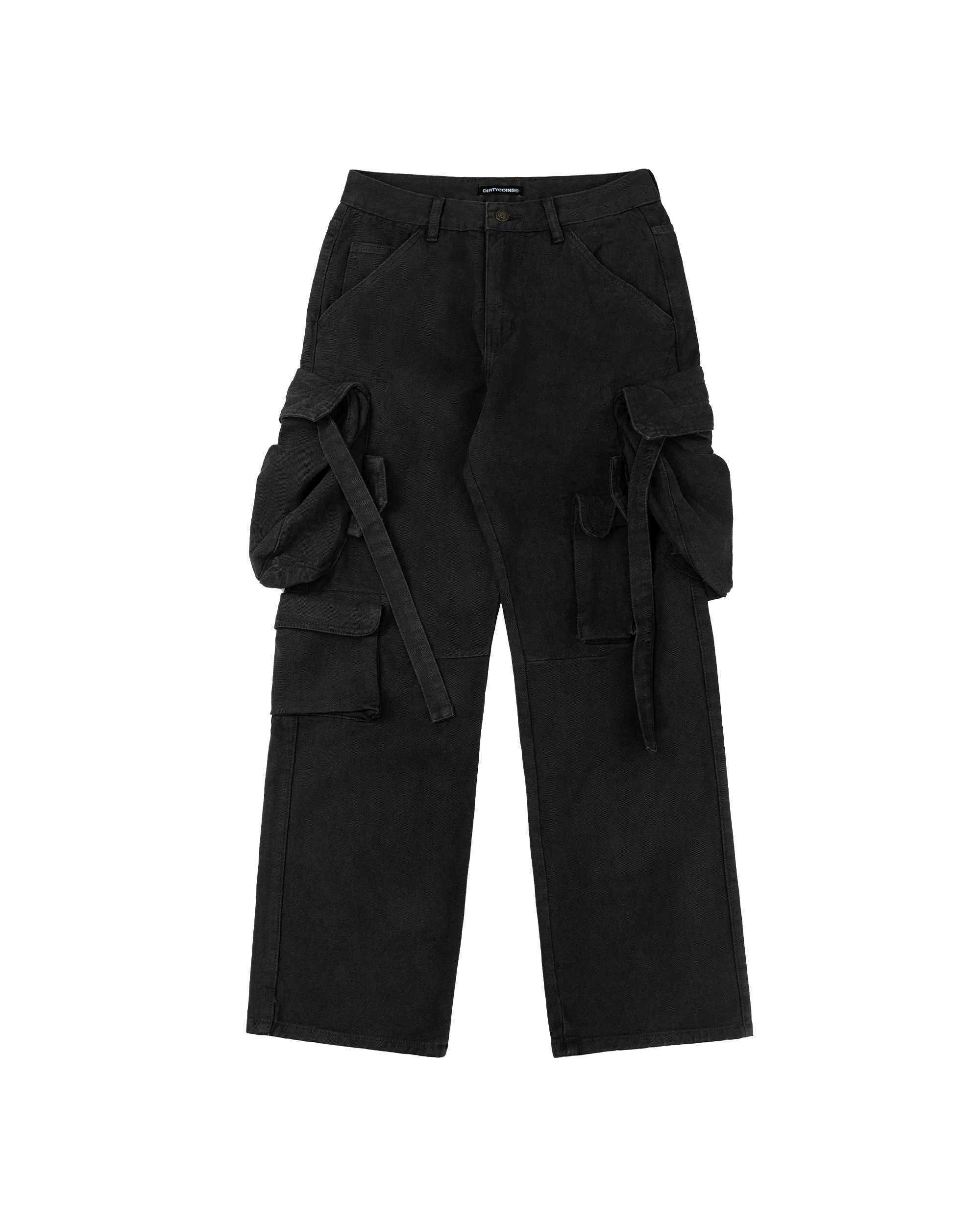DirtyCoins Big Pounch Cargo Pants - Black