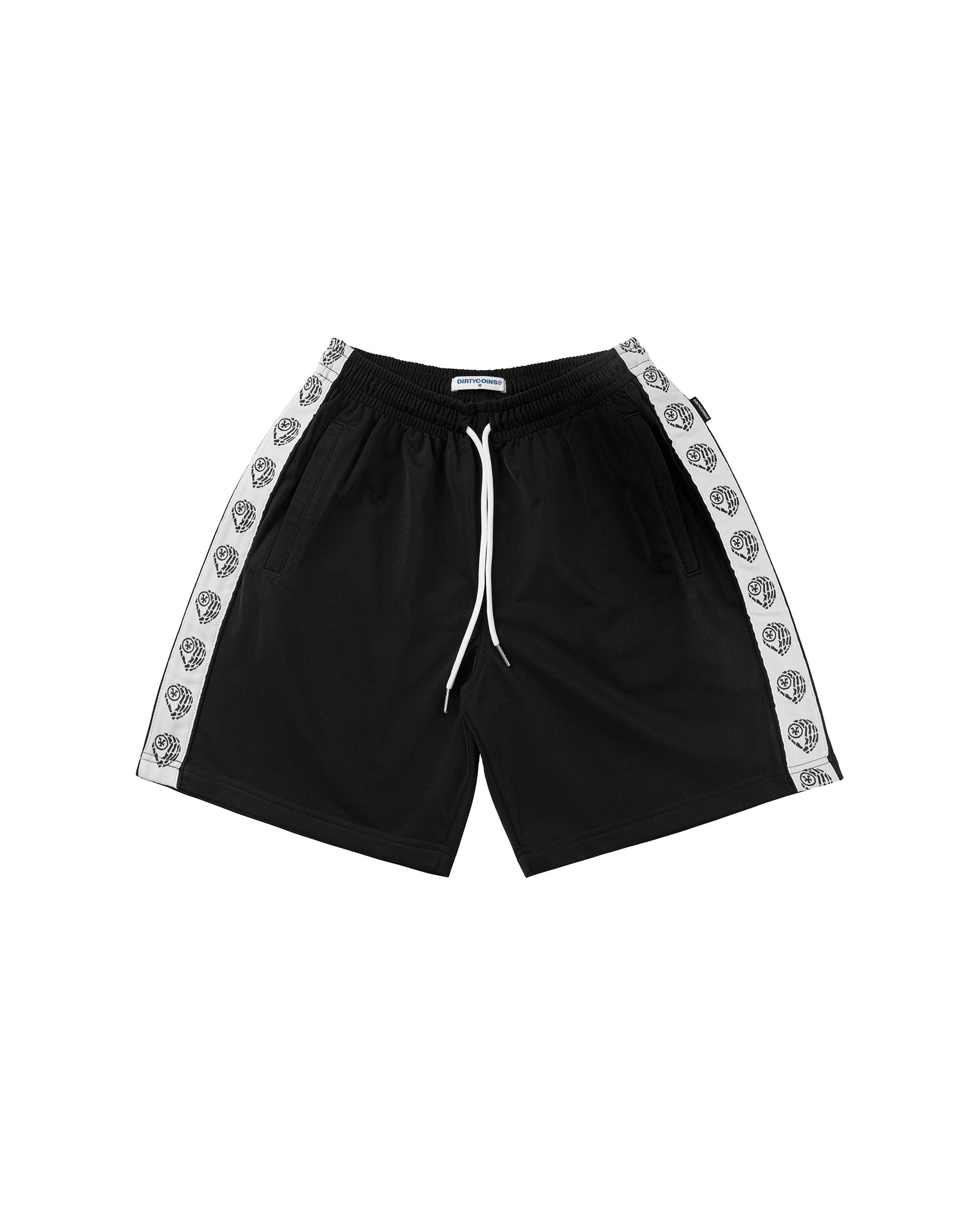 Track Shorts Relaxed Taped Logo - Black