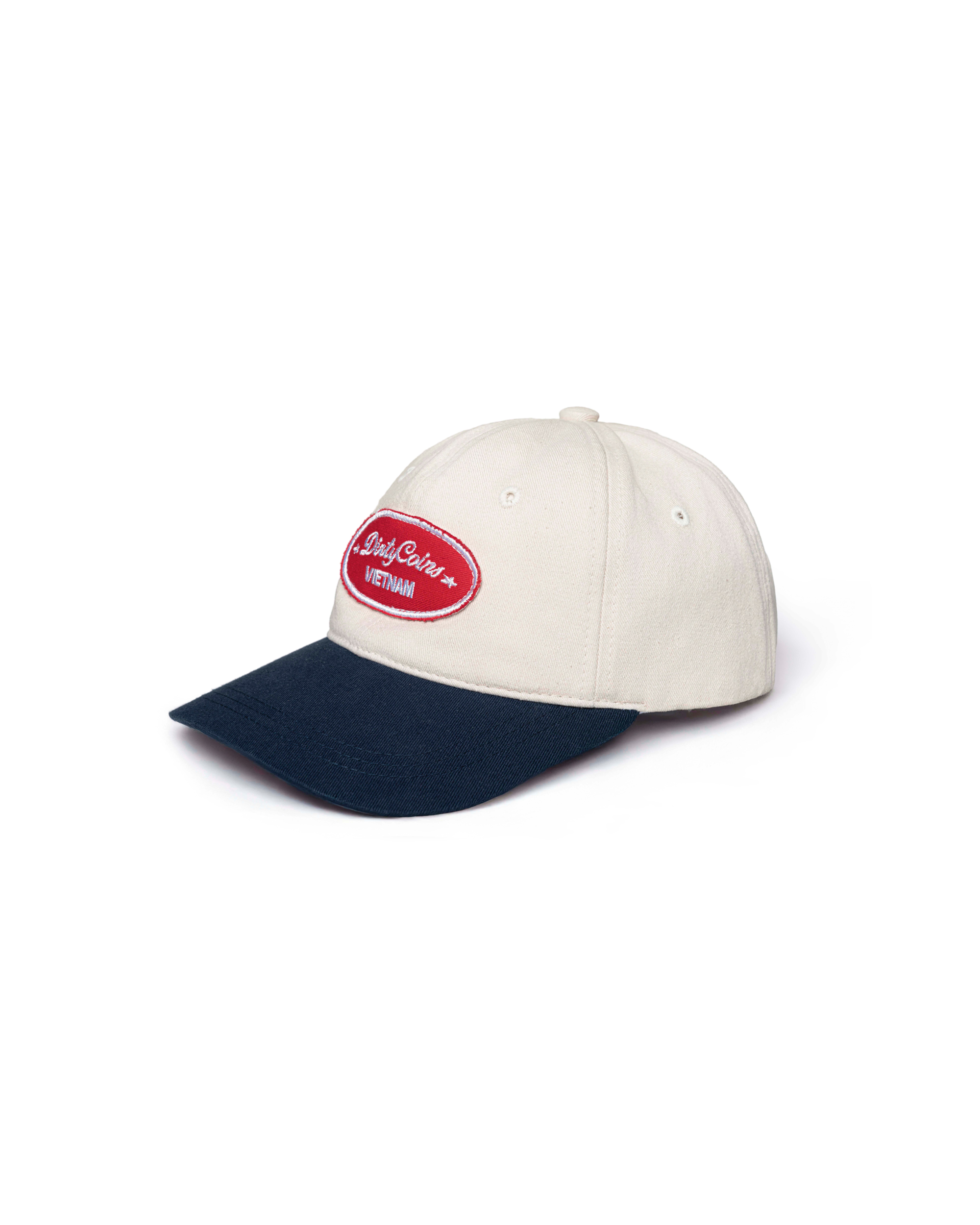 Cap DirtyCoins Patch Logo Two Tone Cream Navy
