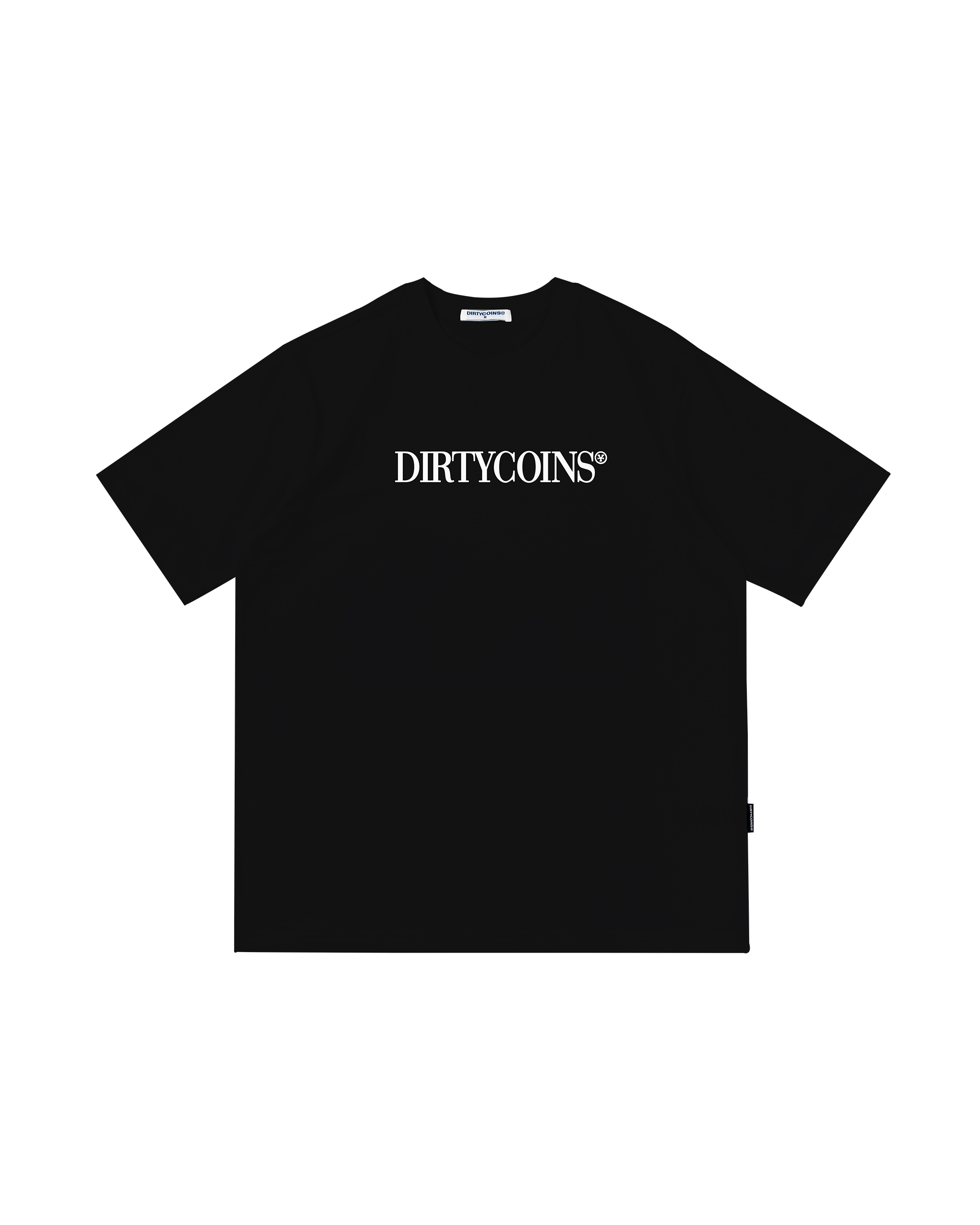 DirtyCoins Serif T-Shirt - Black