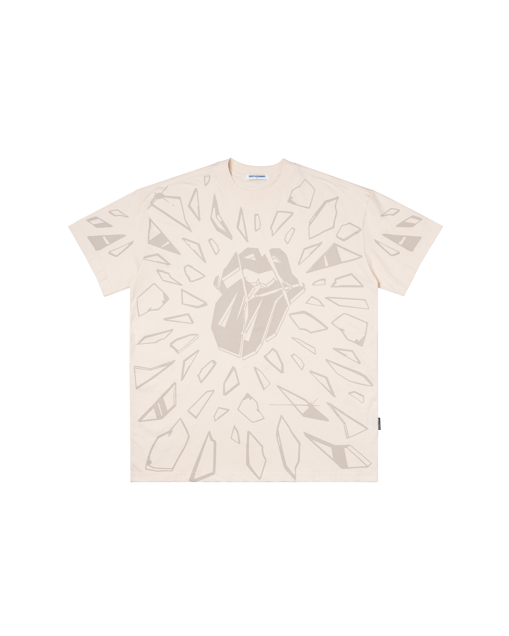 DCxRS Breaking Printed T-Shirt Cream