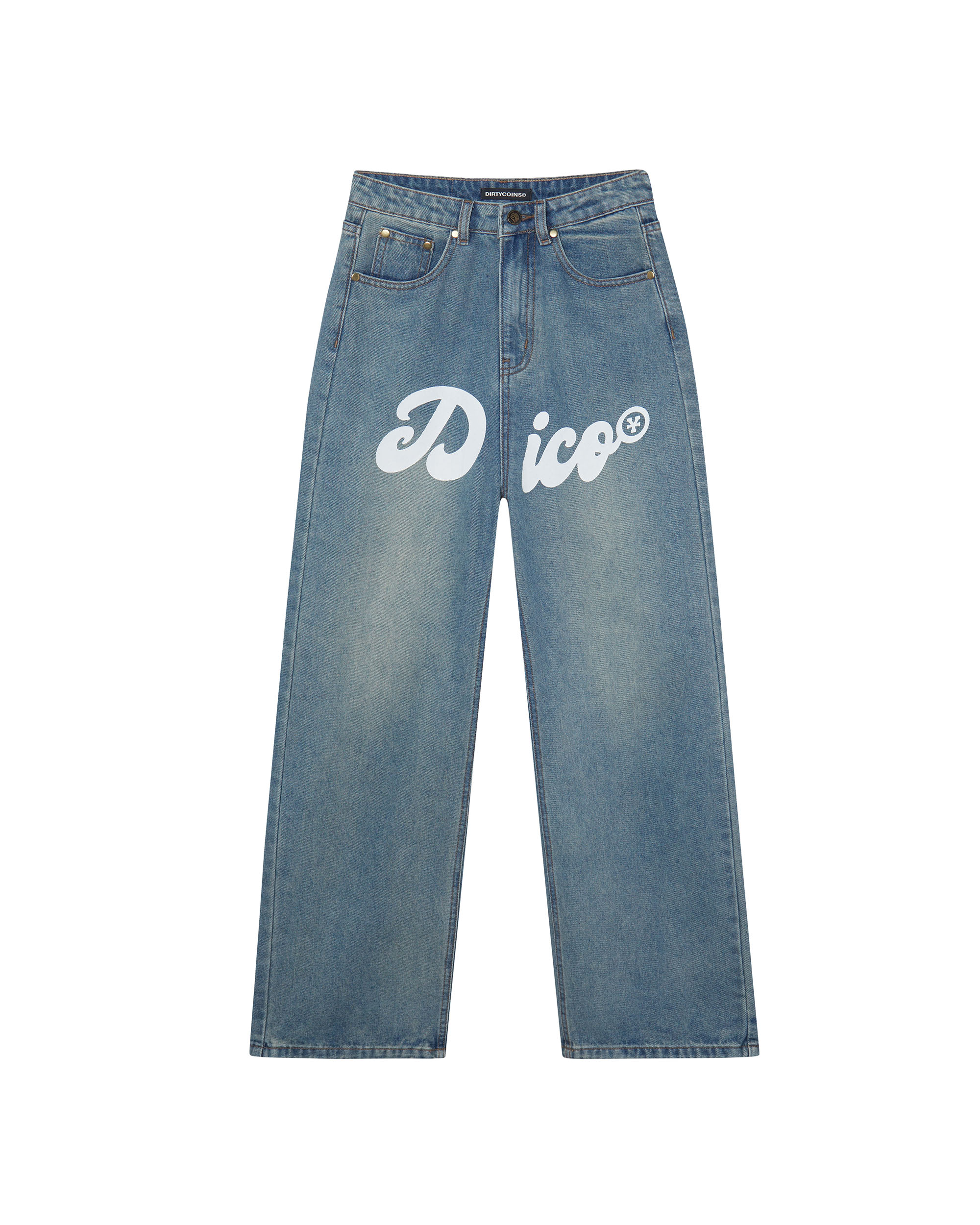 Dico Comfy Wide Leg Women Jeans - Moss Blue