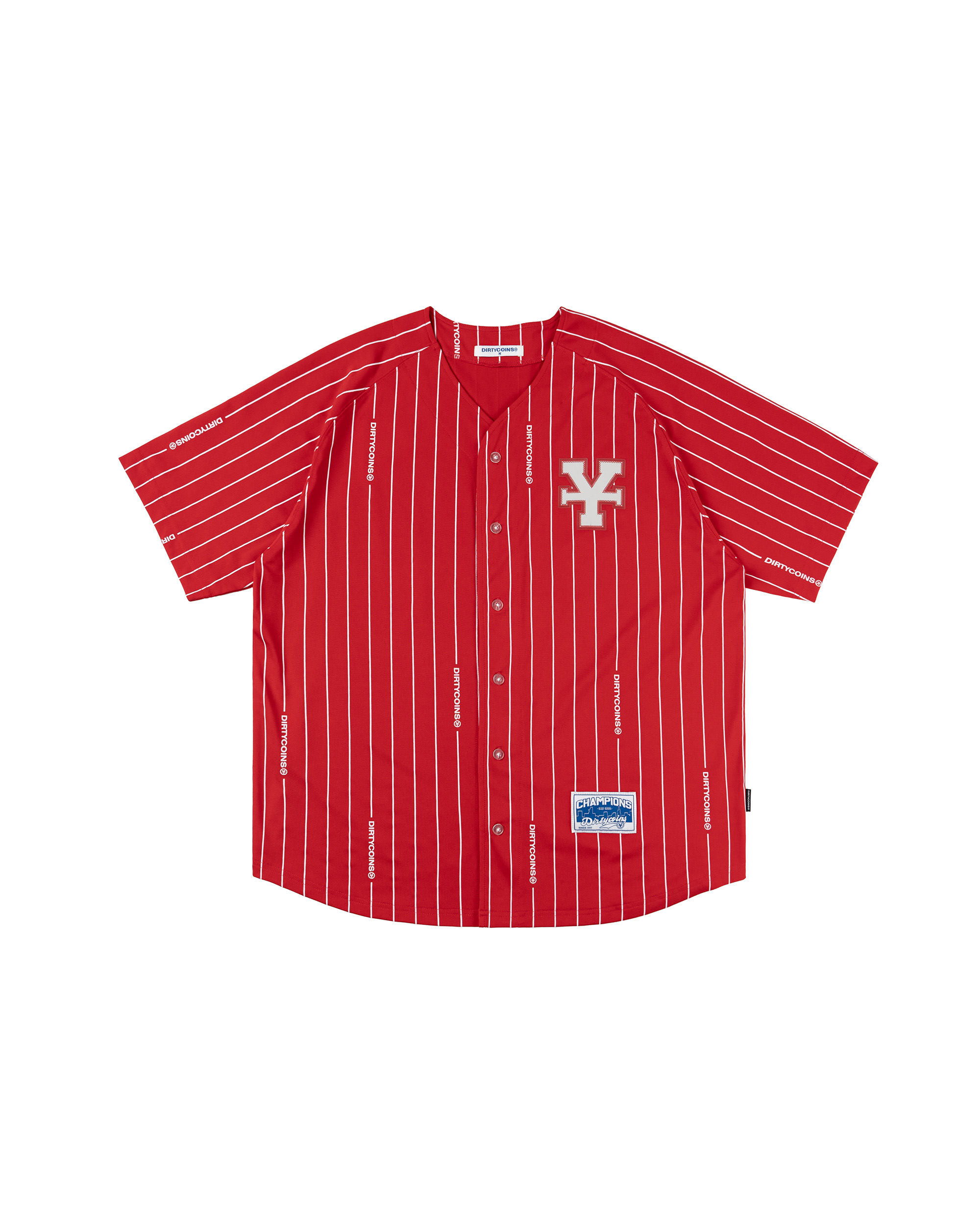 Baseball Jersey Striped - Red