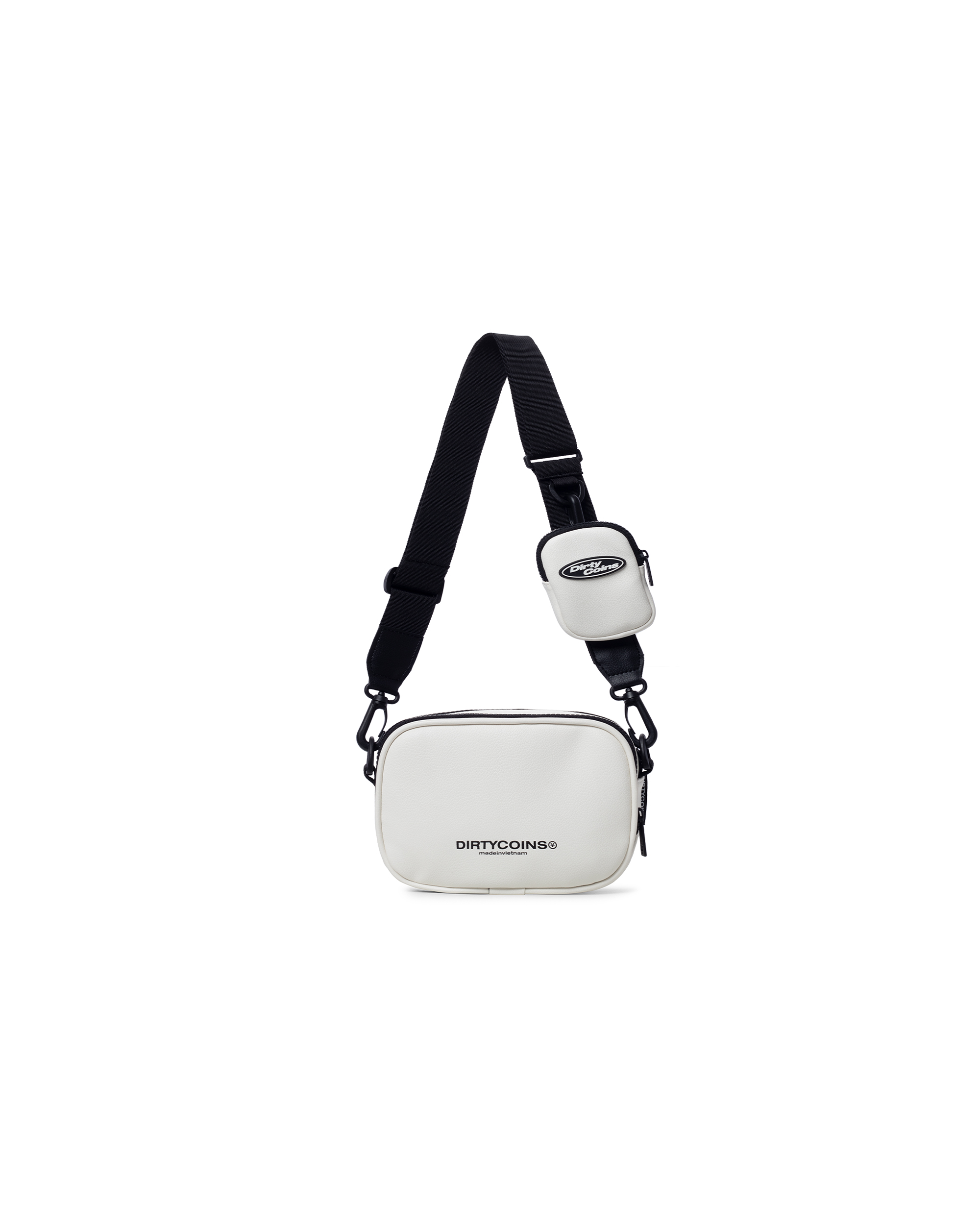 DirtyCoins Logo Crossbody Bag - Cream
