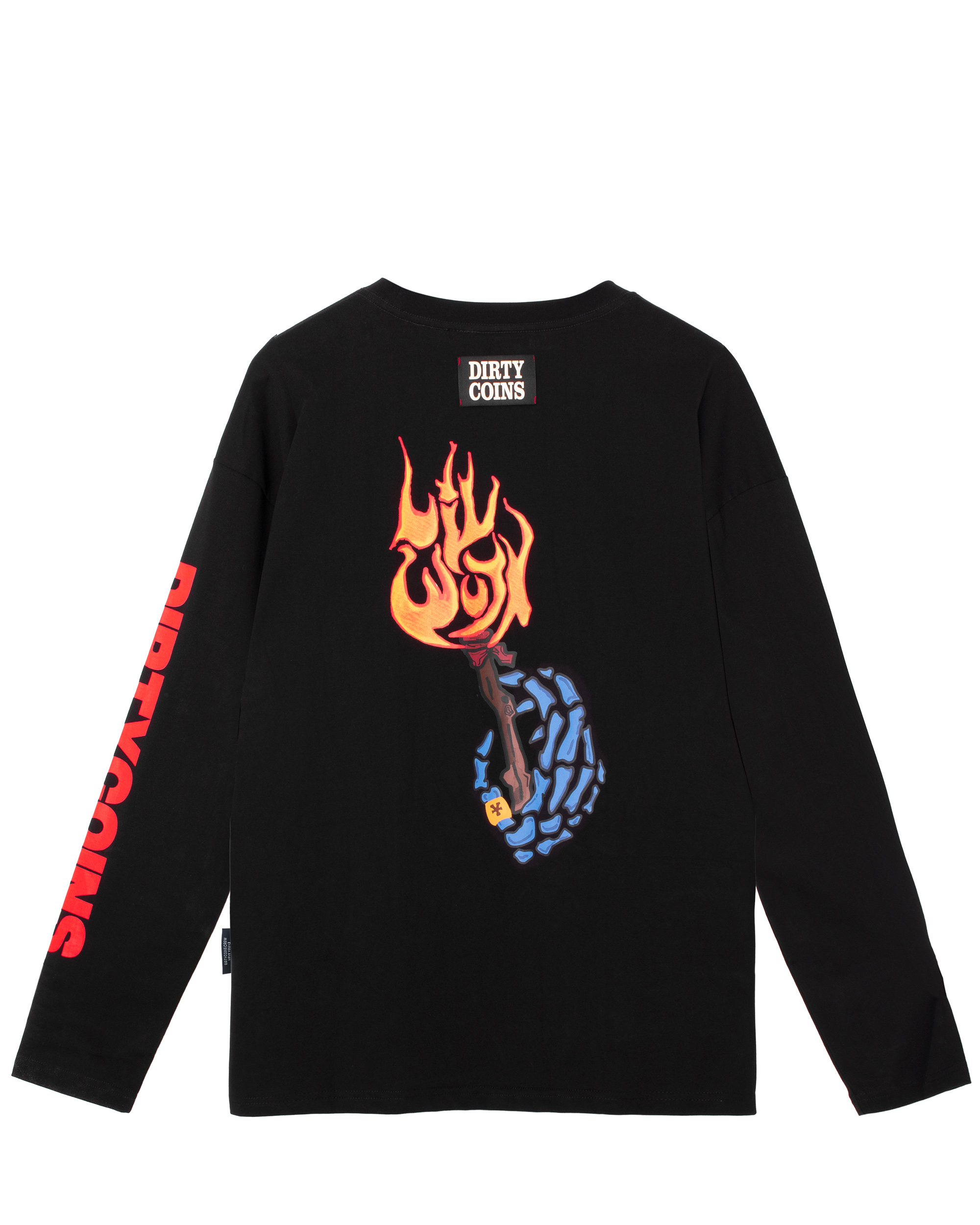 DirtyCoins x LilWuyn Print L/S T-Shirt - Black