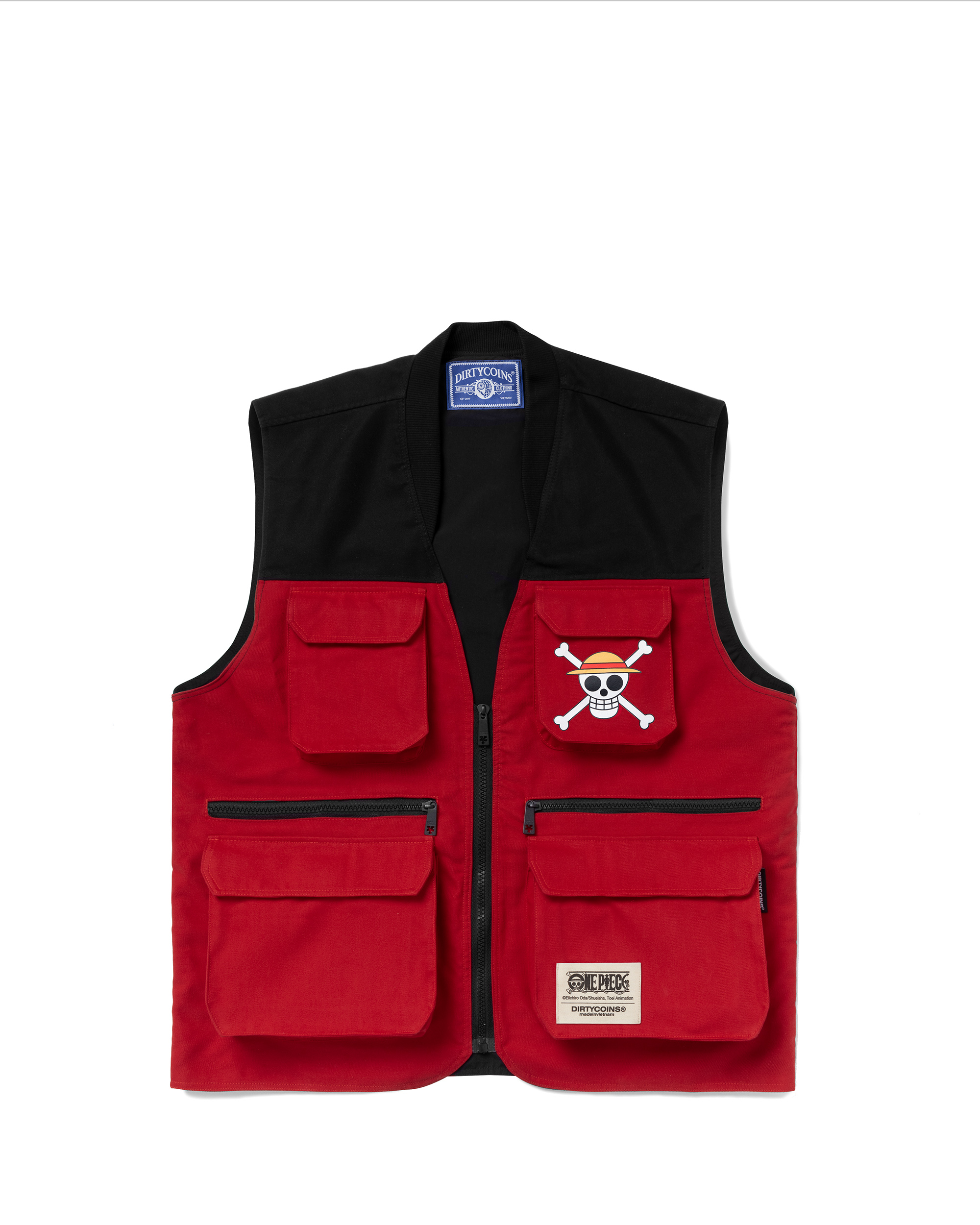 DC x OP Logo Utility Vest - White