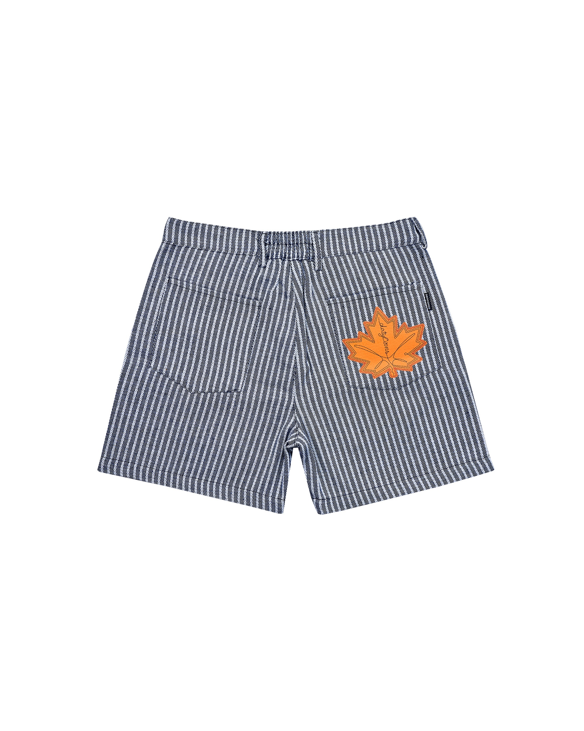 DirtyCoins Striped Maple Leaf Shorts