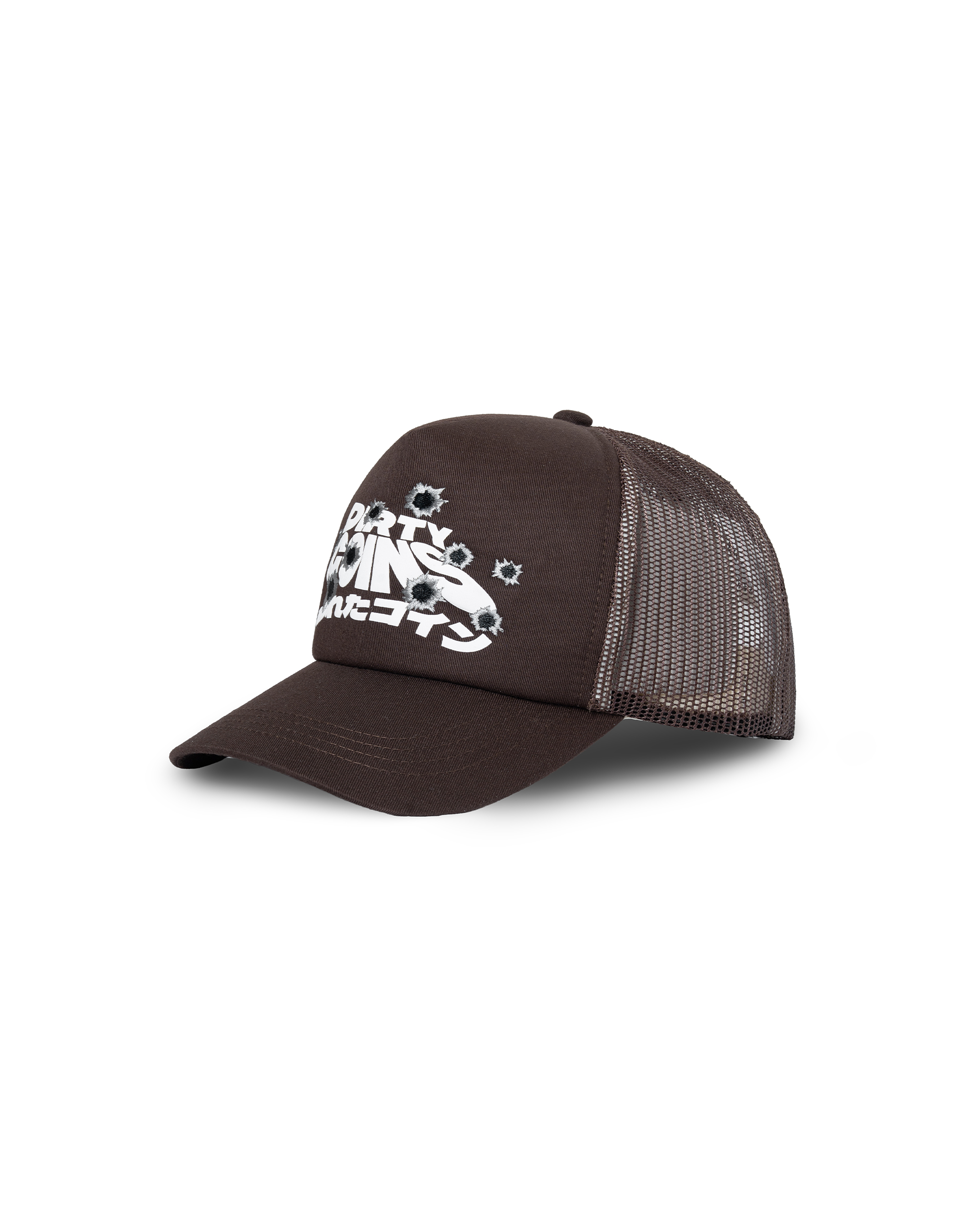 Mesh Cap DirtyCoins Wavy Get Shoot Brown
