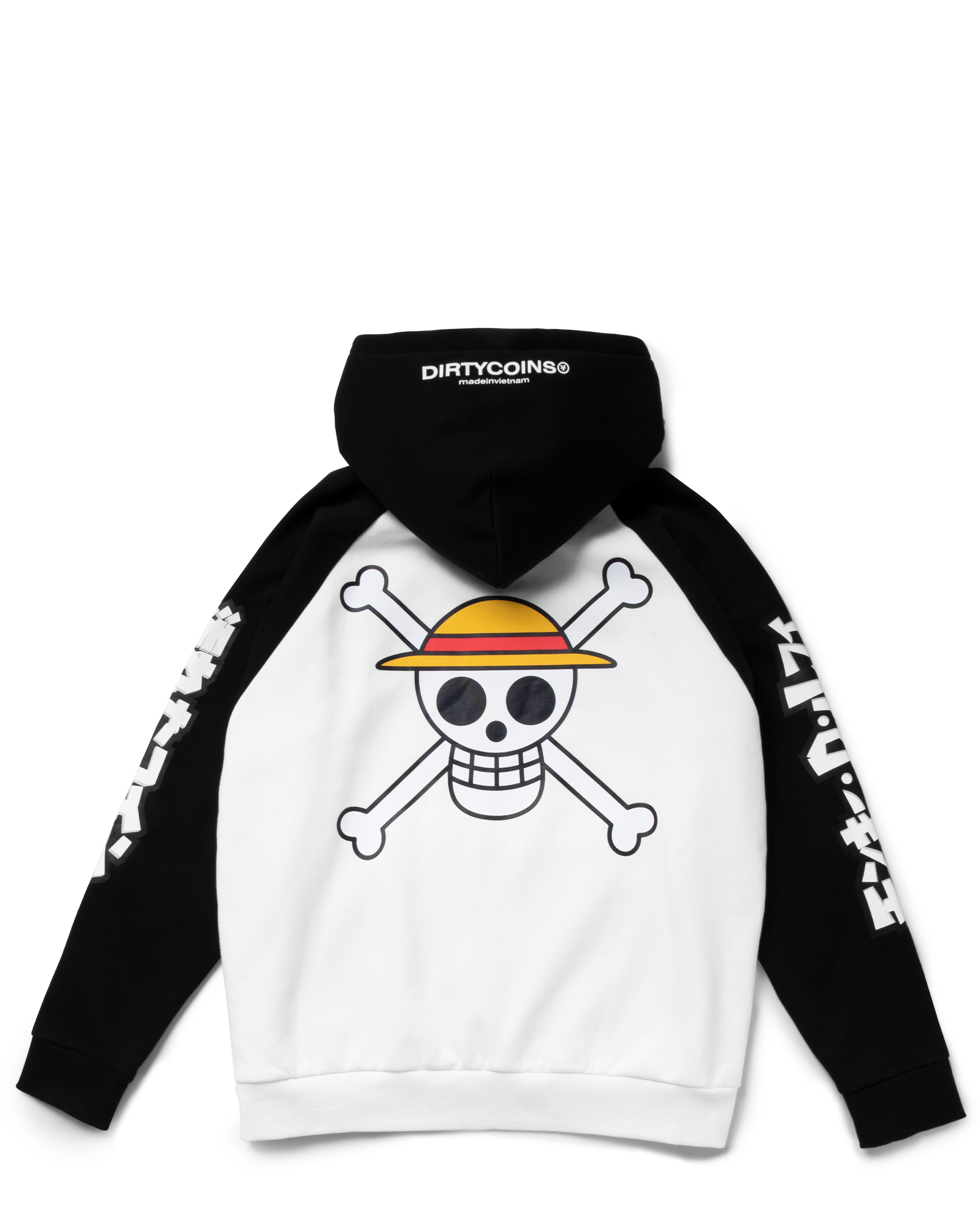 DC x OP Luffy Raglan Hoodie - White