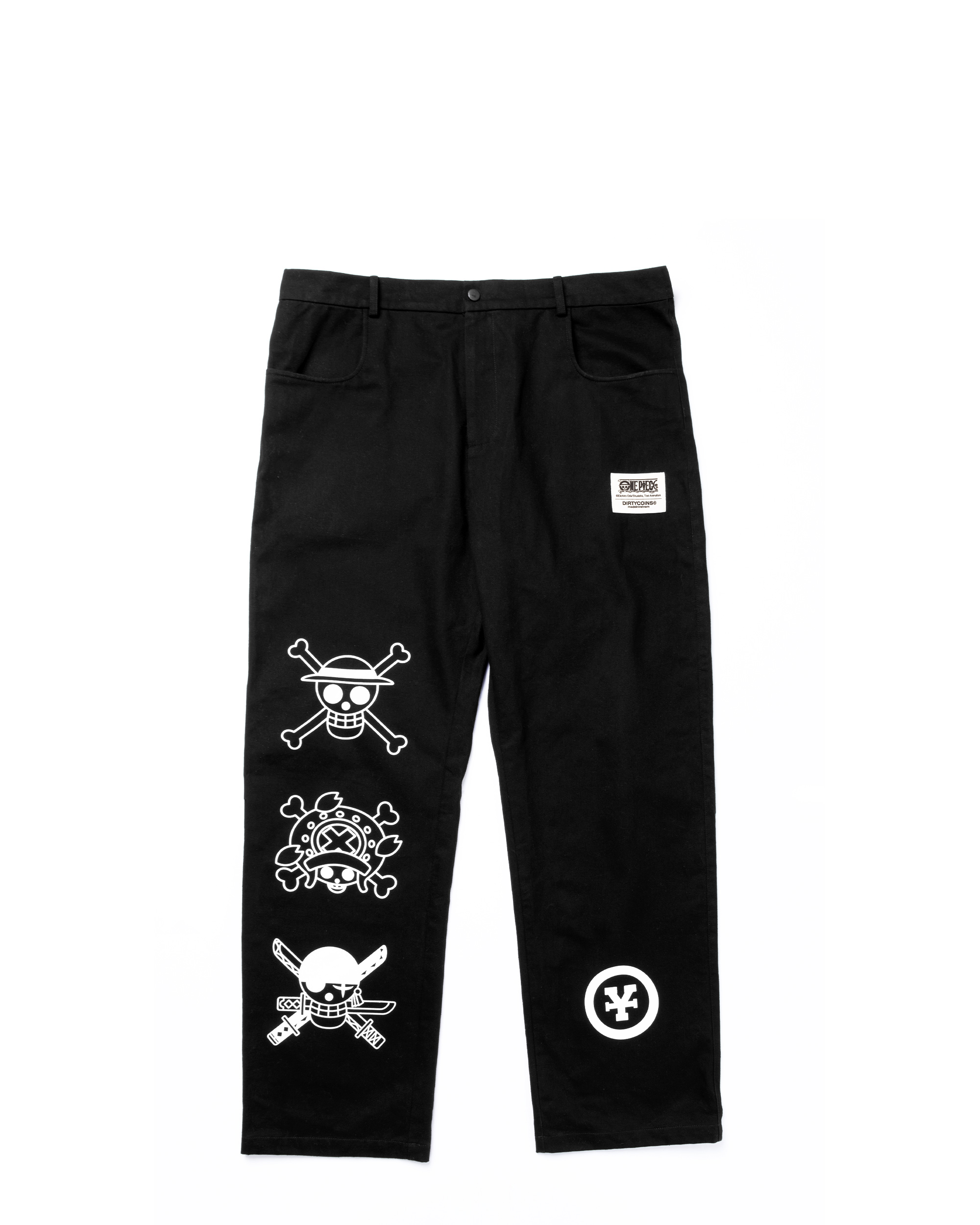 DC x OP Logo Print Khaki Pants - Black