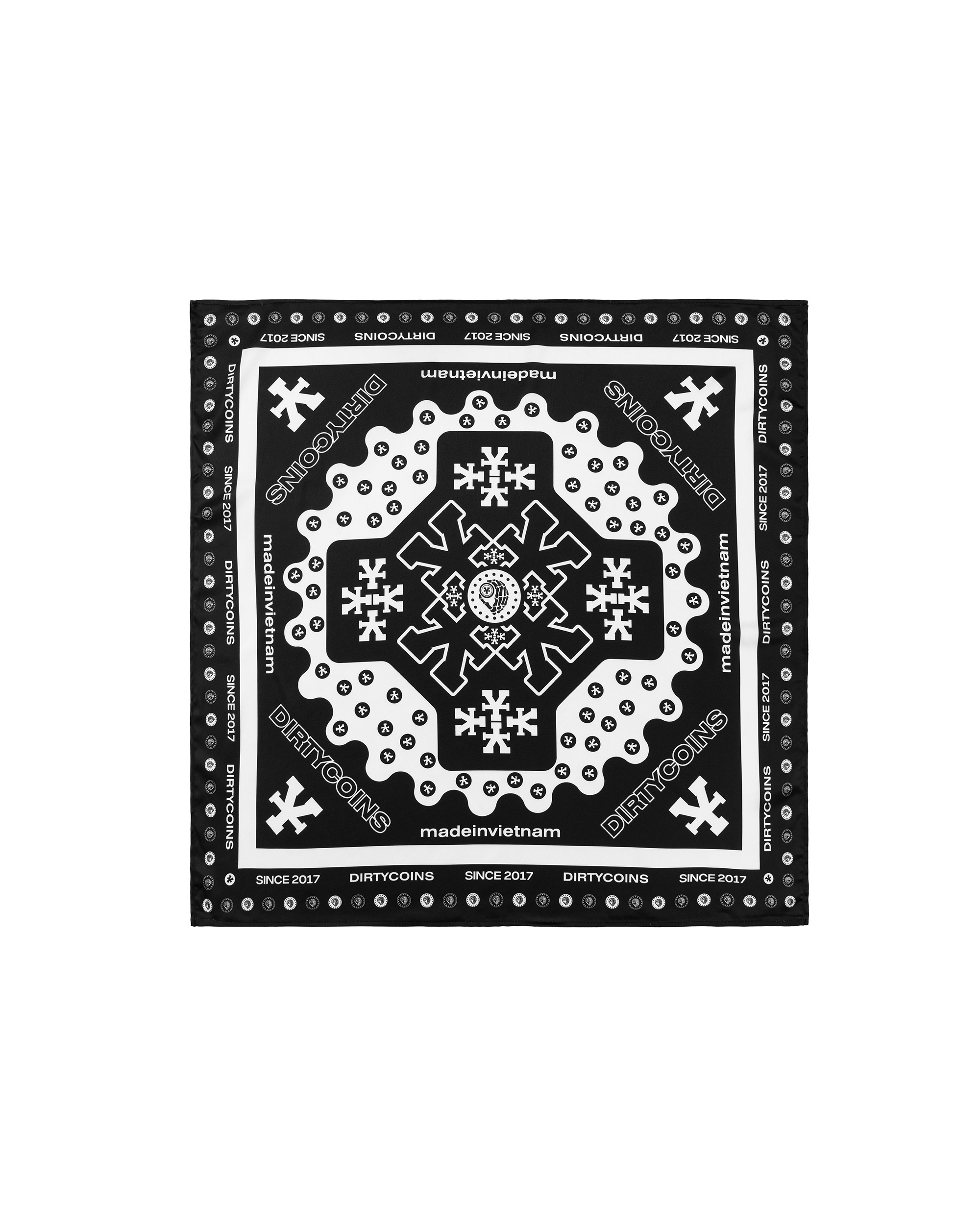 Signature Y Pattern Bandana - Black
